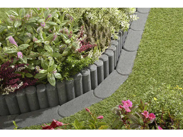 Kann Rasenkante Mini 24 x 10 x 4,5 cm anthrazit 560 St. Palettenabnahme