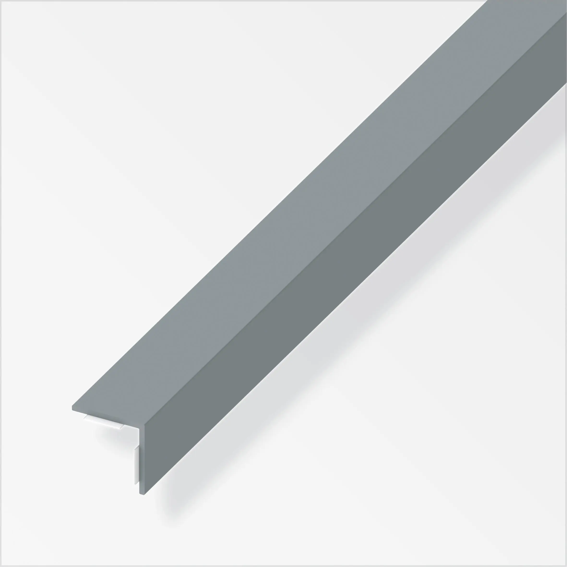 alfer Winkel 2.5 m, 20 x 20 mm PVC (Kunststoff) glatt grau