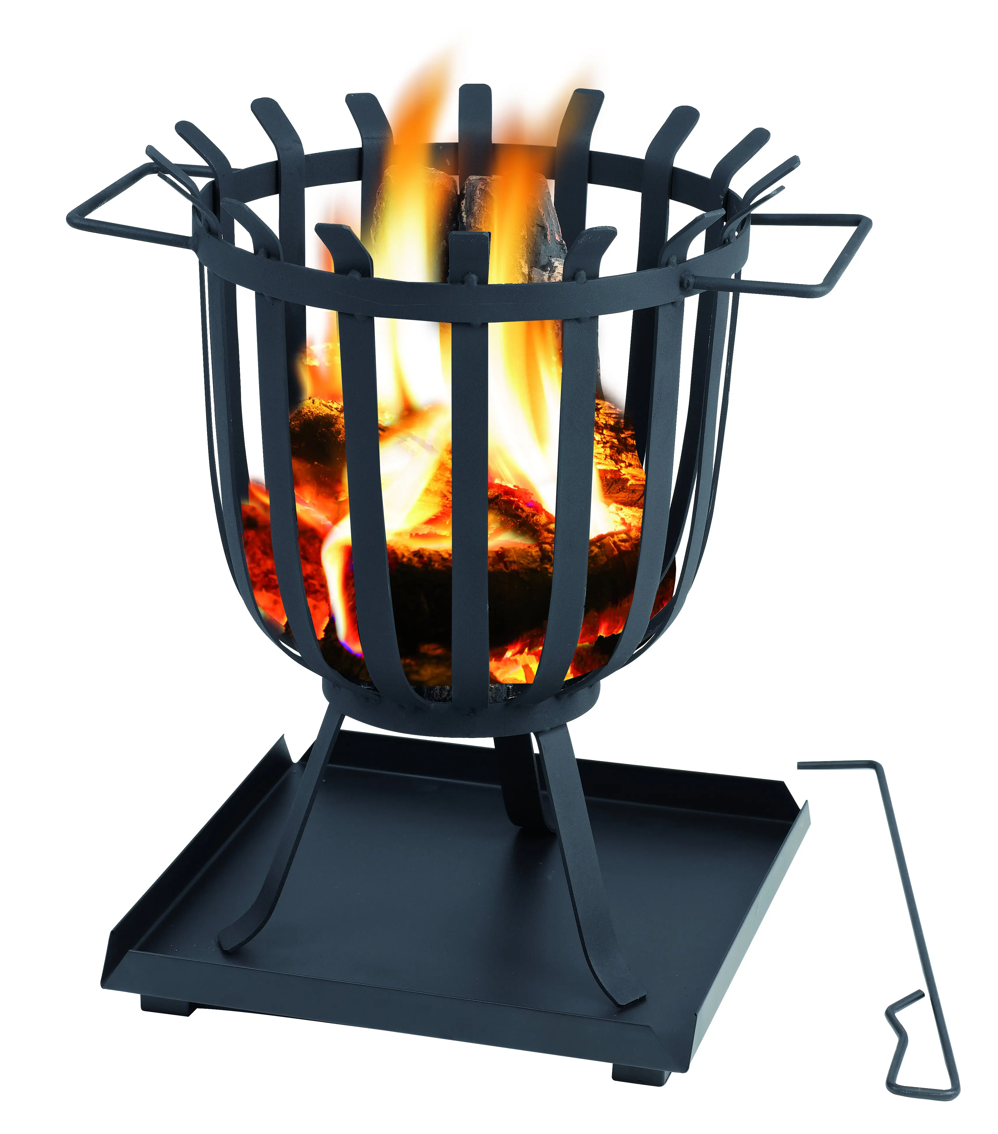 Tepro Feuerkorb Brentwood 41,7 x 47,5 x 35 cm, schwarz