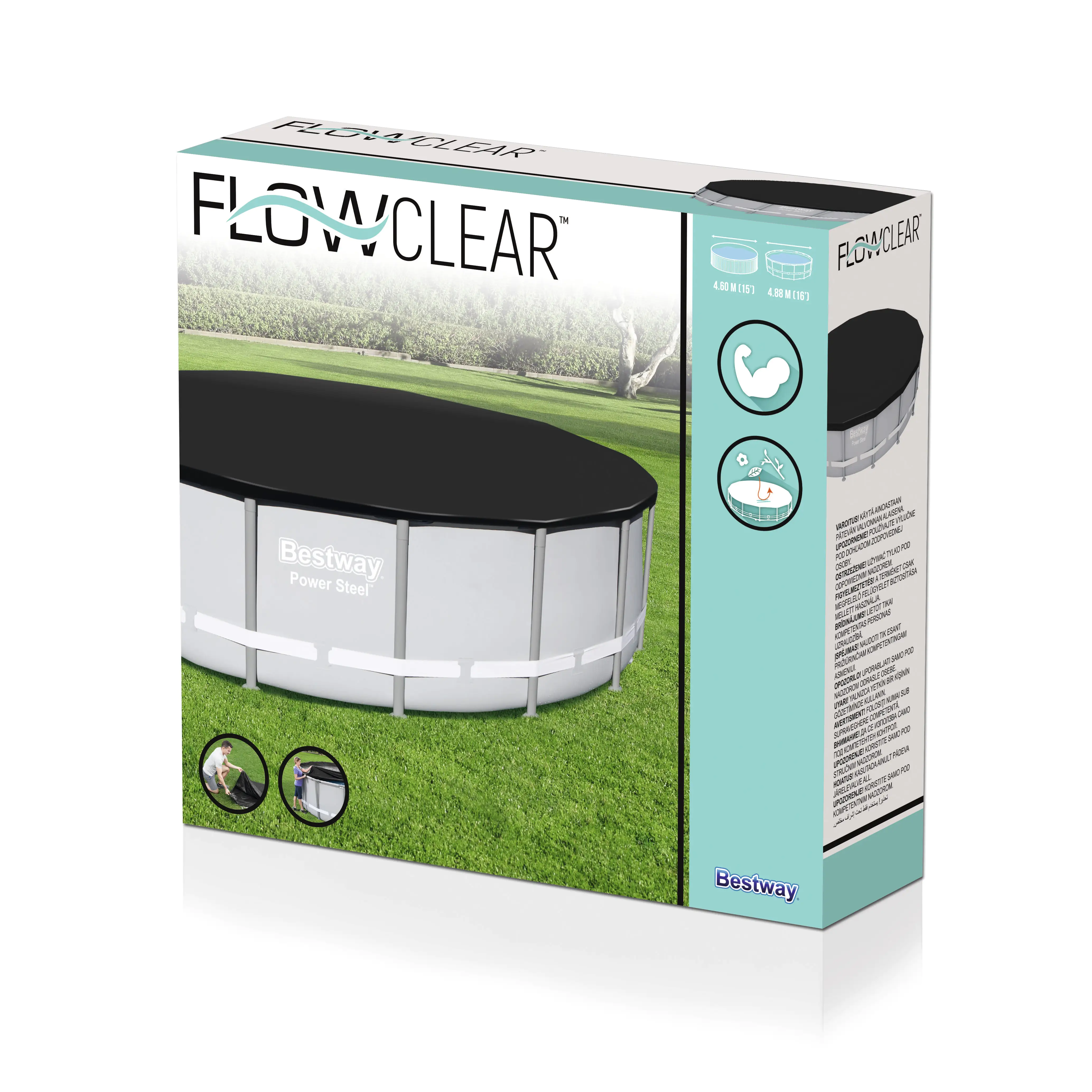 Bestway Flowclear Abdeckplane PVC Ø 493 cm