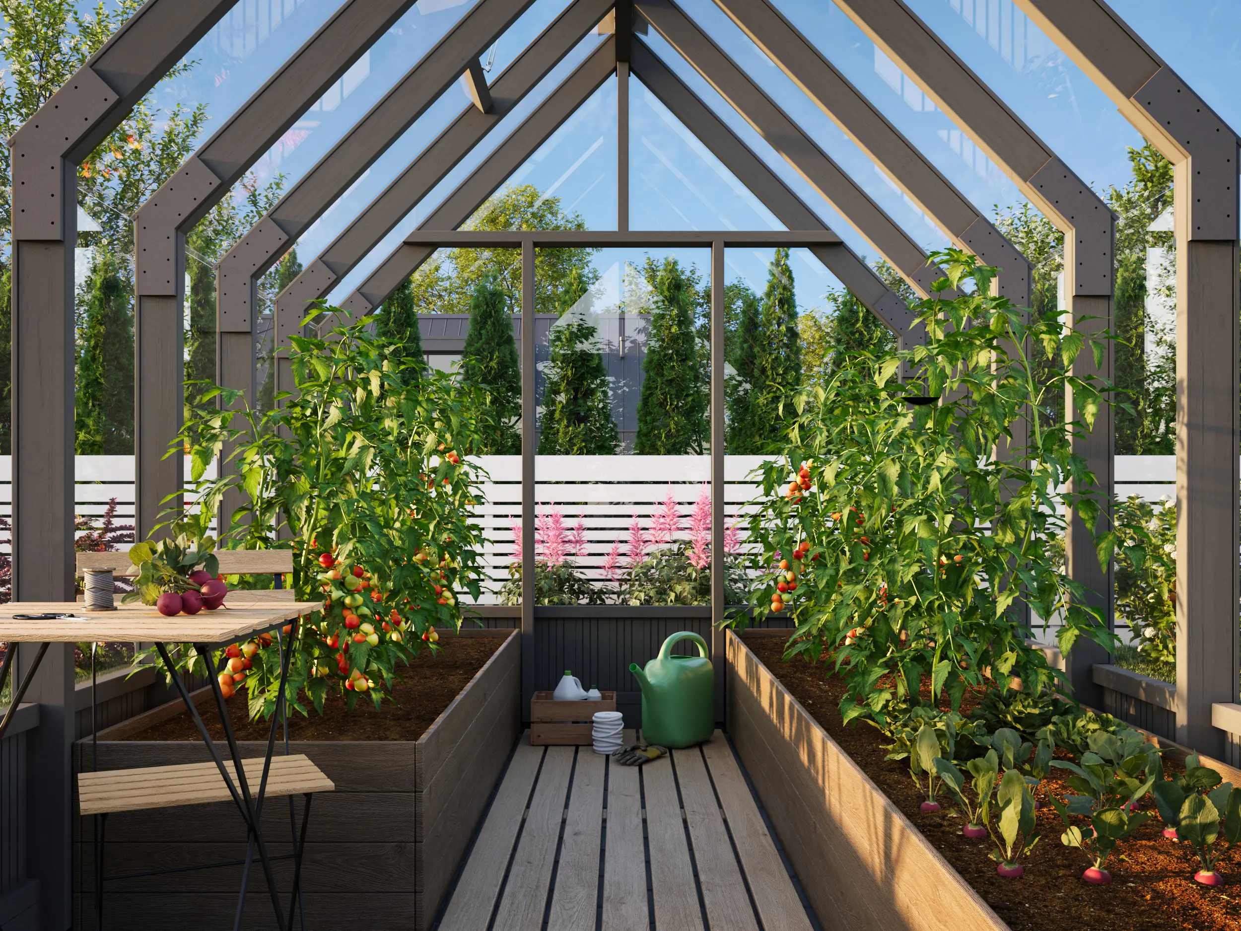 Palmako Gewächshaus Emilia 240 x 363 cm 8,2 m² 4 mm Glas 