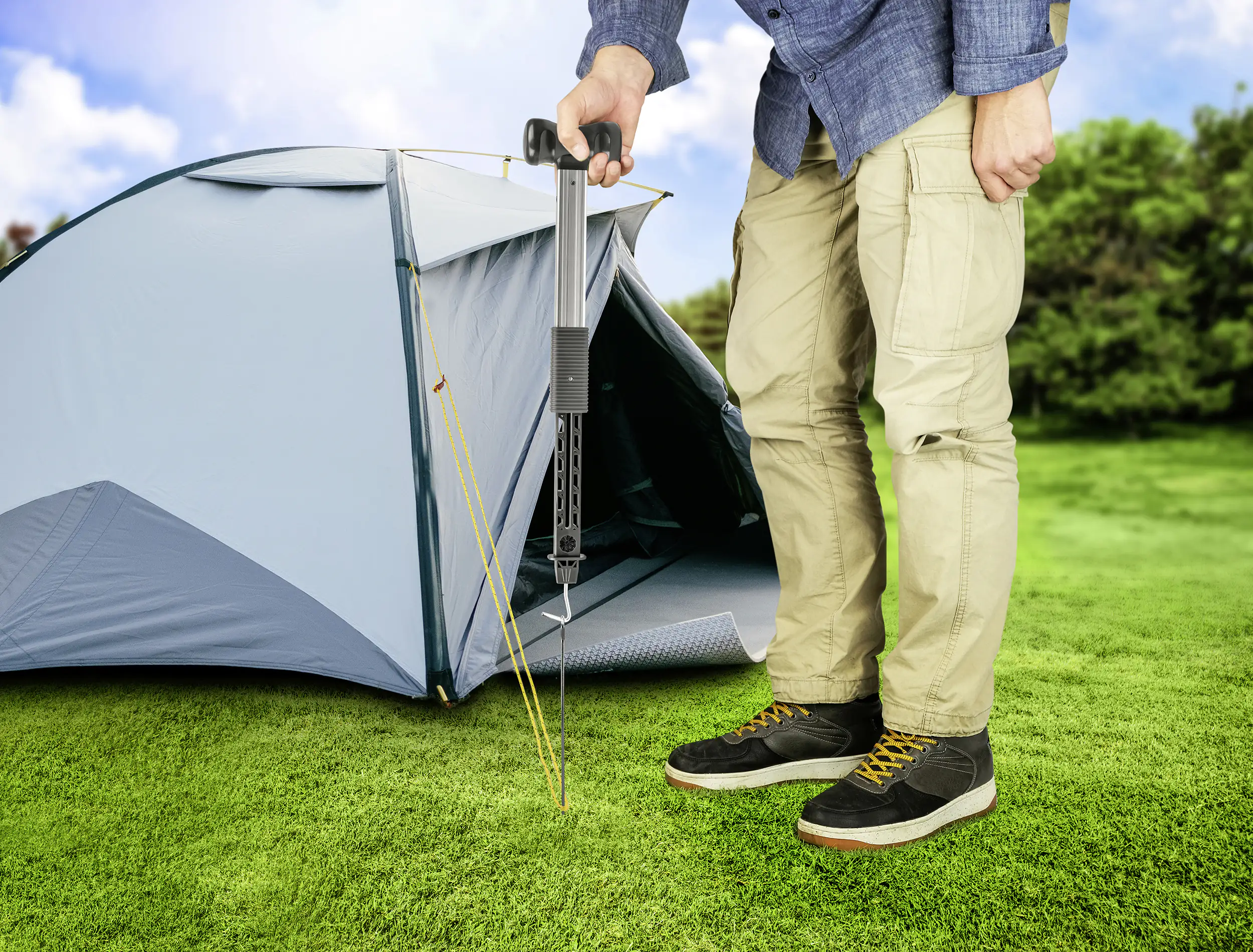 Calima Camping Hammer mit integriertem Heringsauszieher