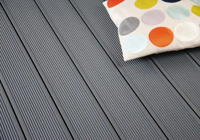 Kovalex Terrassendiele WPC 300 x 14,5 x 2,6 cm steingrau mattiert