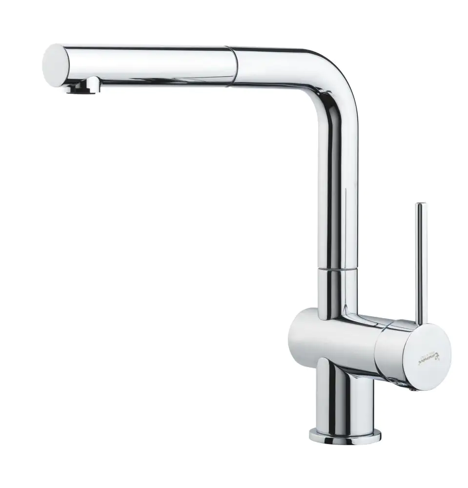 Emmevi Küchenarmatur Piper chrom, mit herausziehbarer Brause
