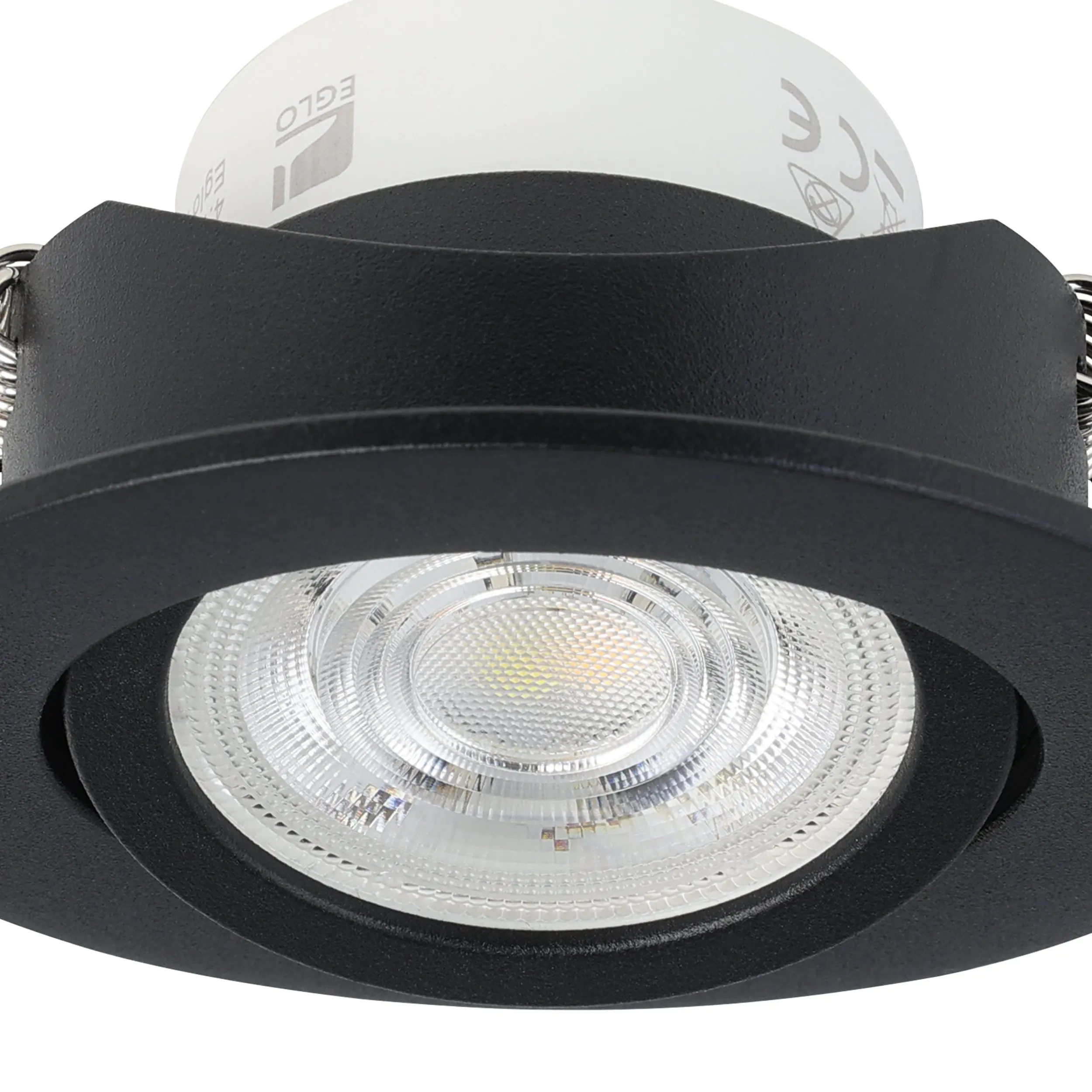 Eglo Connect Einbauleuchte Saliceto-Z schwarz Ø 8,8 cm dimmbar, ww-kw, RGB