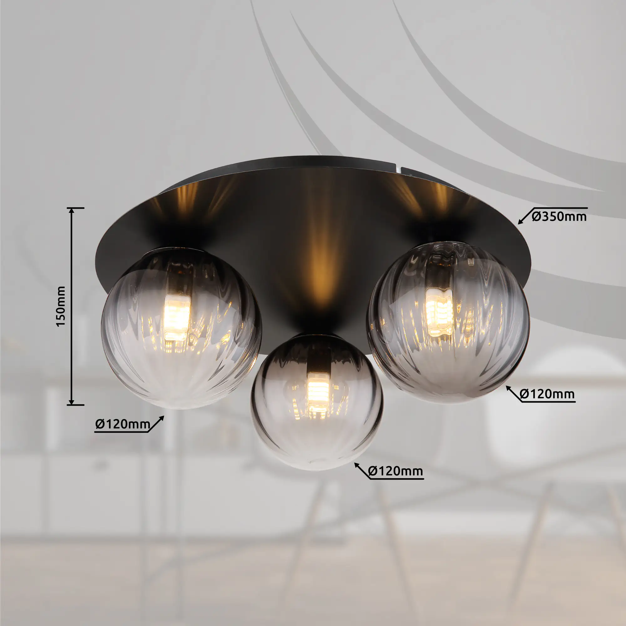 Globo LED Deckenleuchte Dallerta