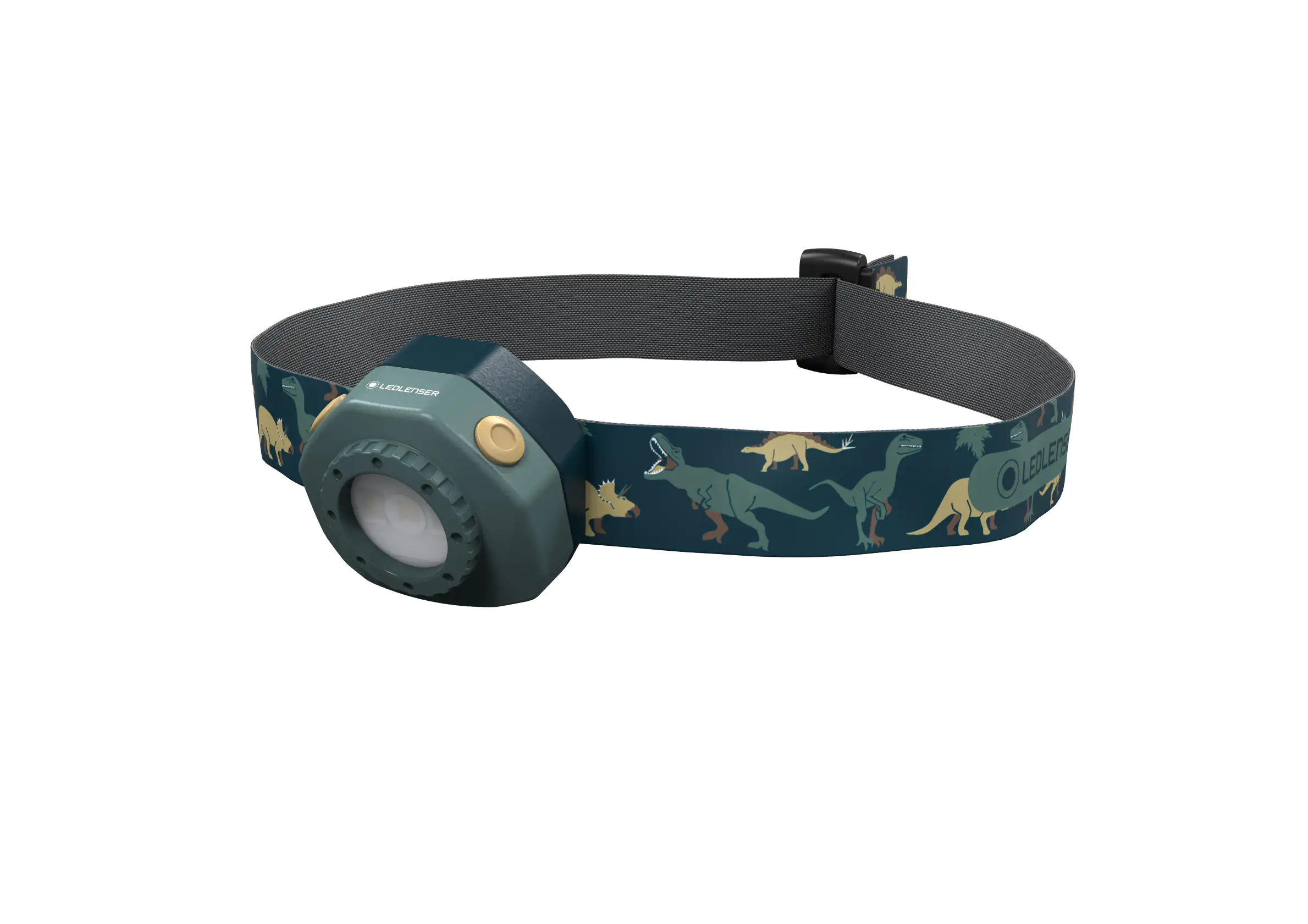 Ledlenser LED-Stirnlampe für Kinder Kidled4R Dino-Motiv grün