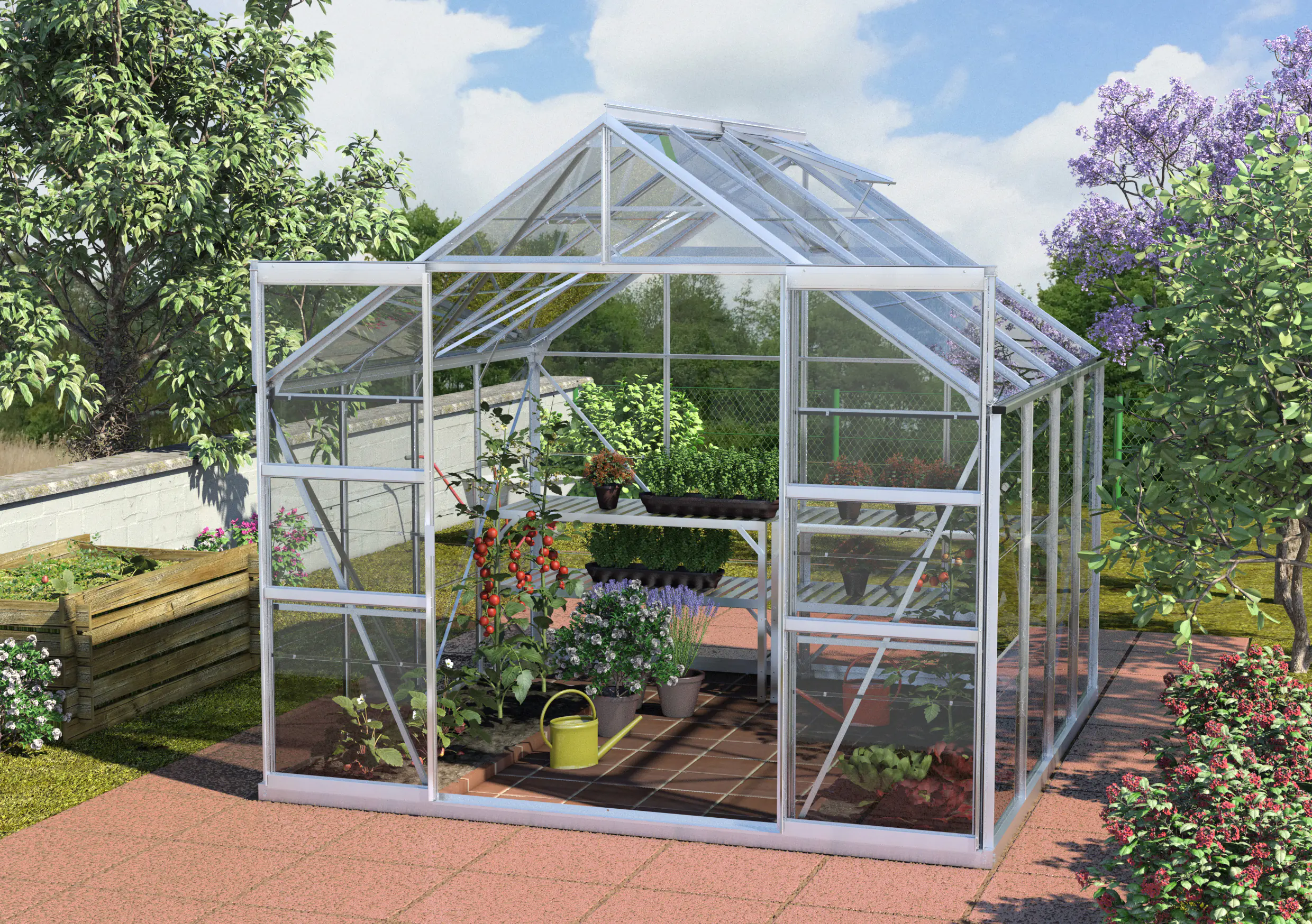 Vitavia Gewächshaus Mars 6700 254 x 254 cm 3 mm ESG