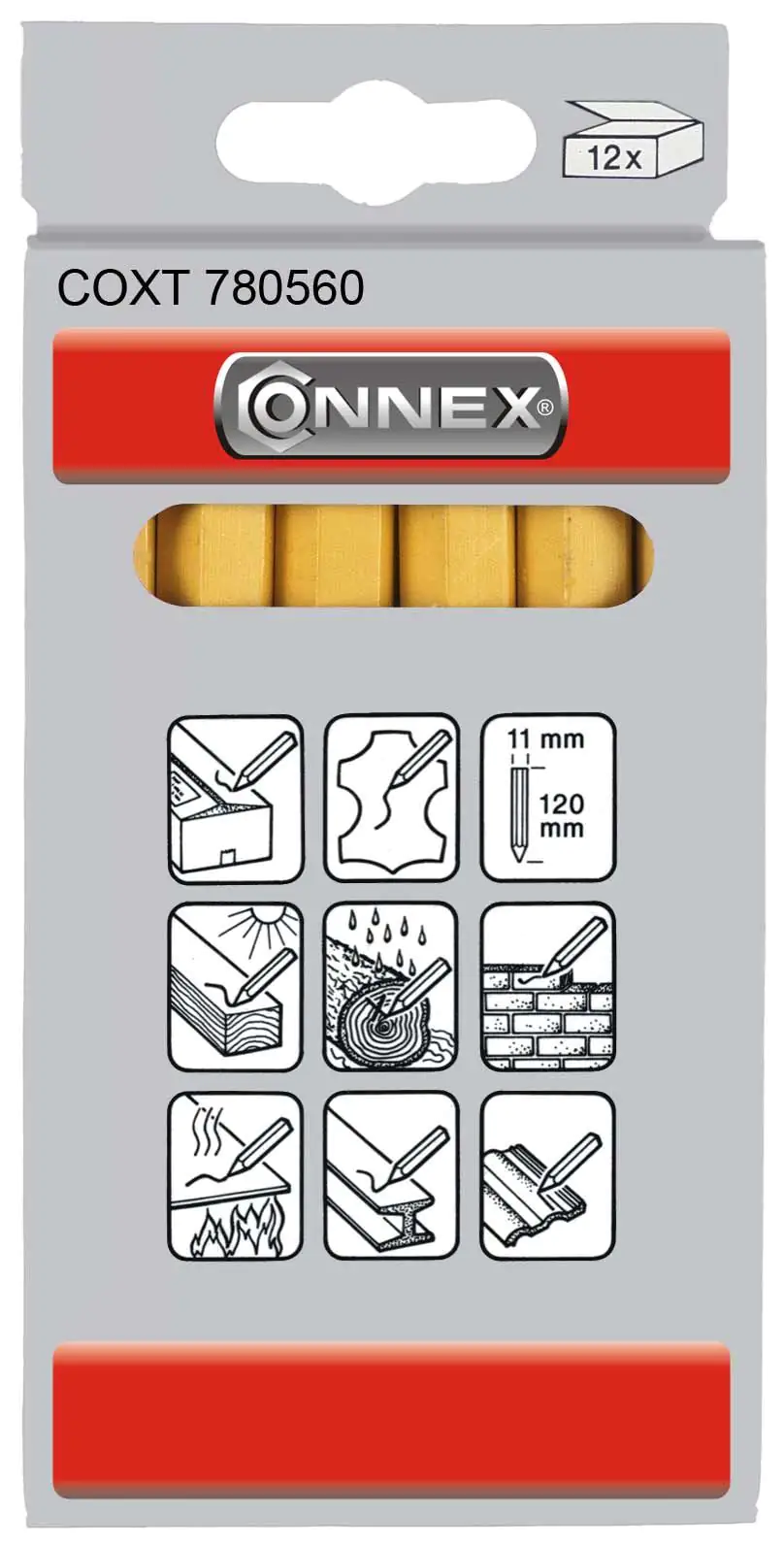 Connex Signierkreide gelb 12 Stück