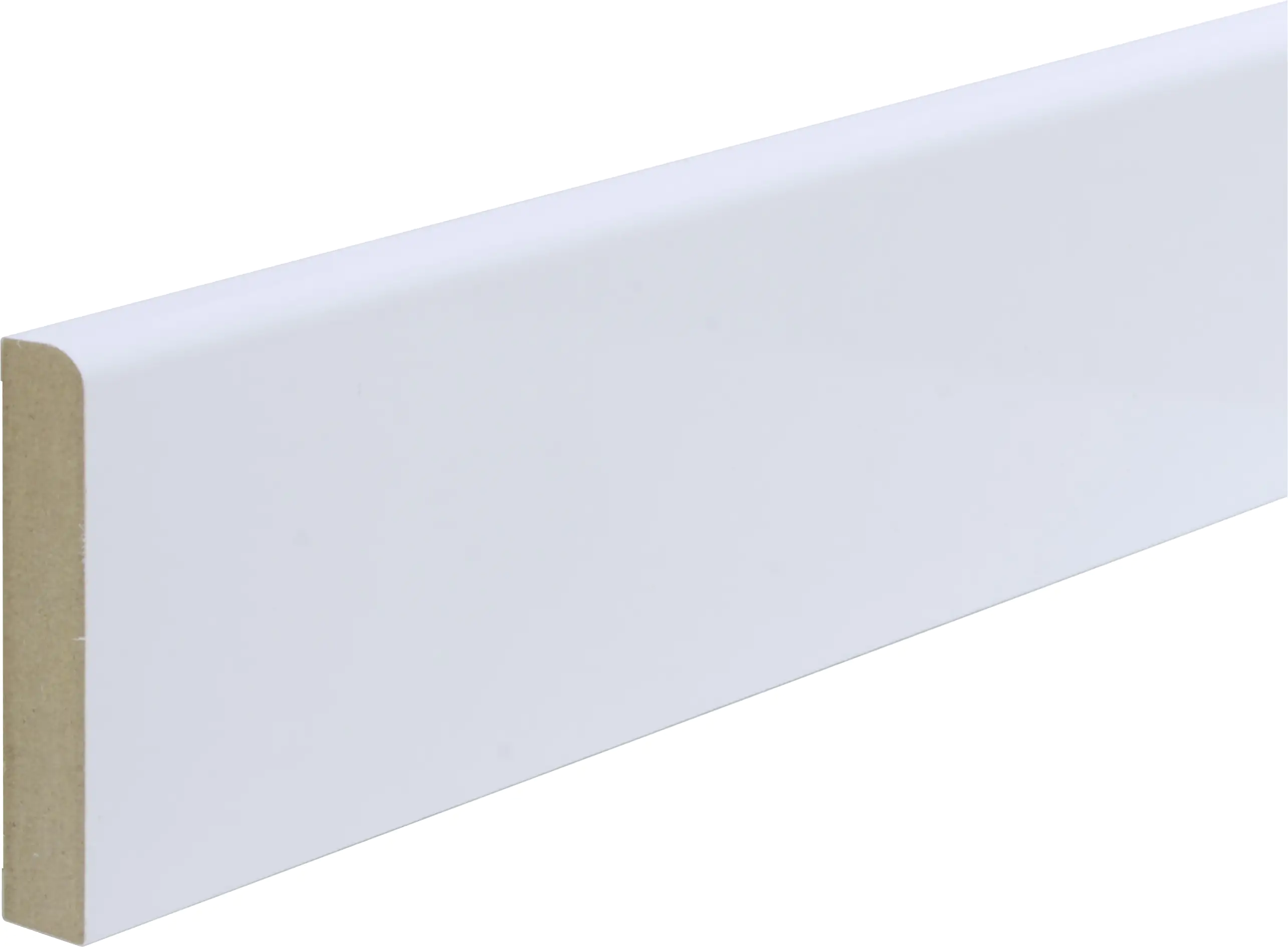 B.S. Bauprogramm Sockelleiste 260 cm 58 x 10 mm Weiß hochglanz