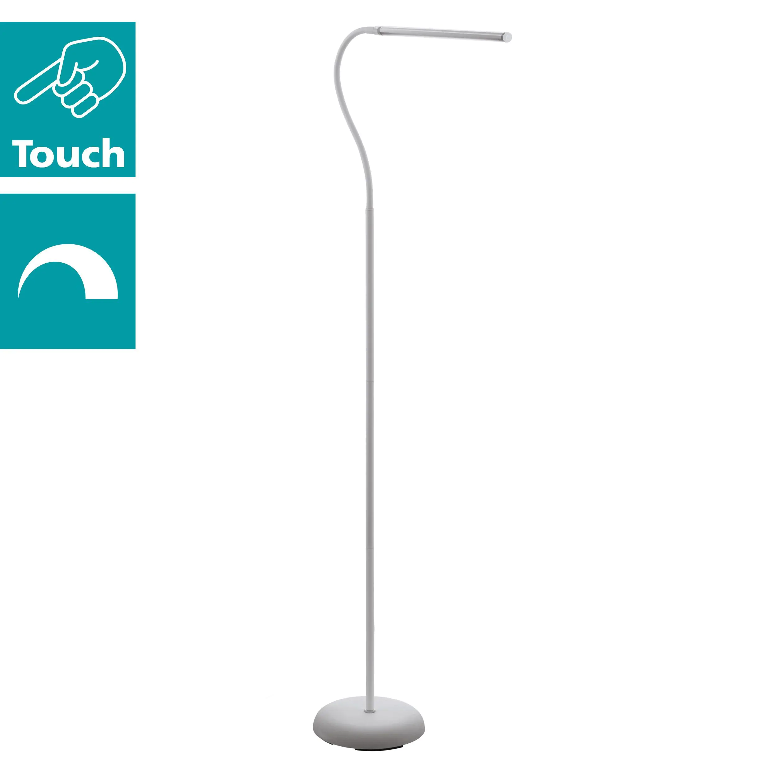 Eglo LED Stehleuchte Laroa weiß 130 x 21,5 cm dimmbar, neutralweiß
