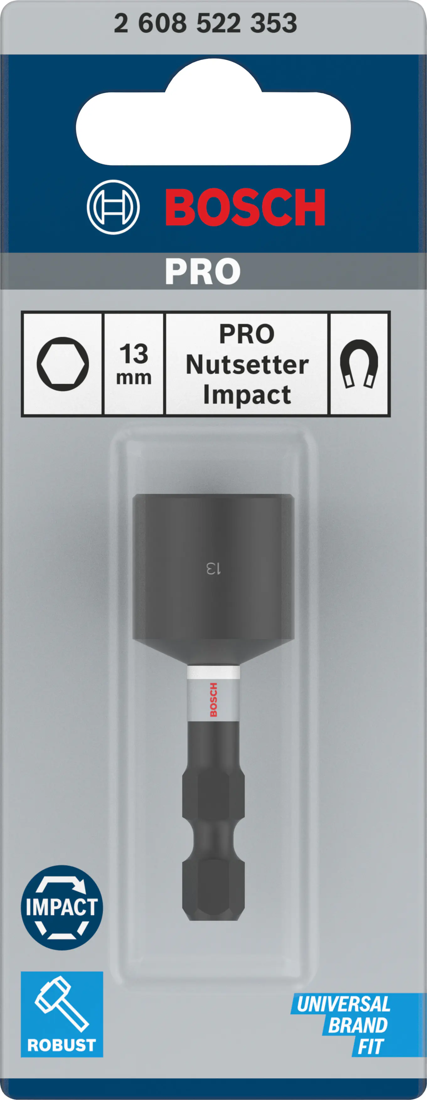 Bosch PRO Steckschlüssel Impact 13 x 50 mm