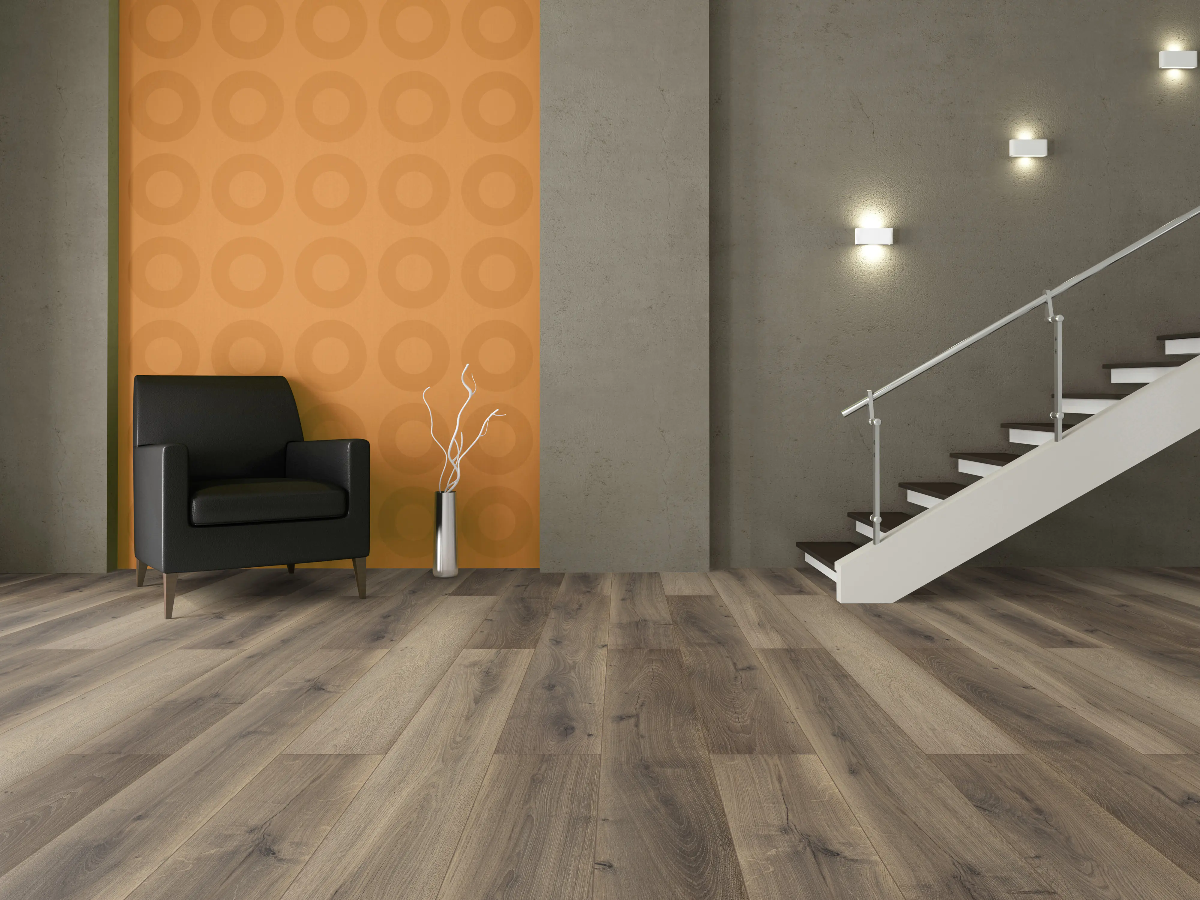 Classen Laminat Megaloc Aquaprotect 128,5 x 19,2 cm 8 mm Eiche braun mix
