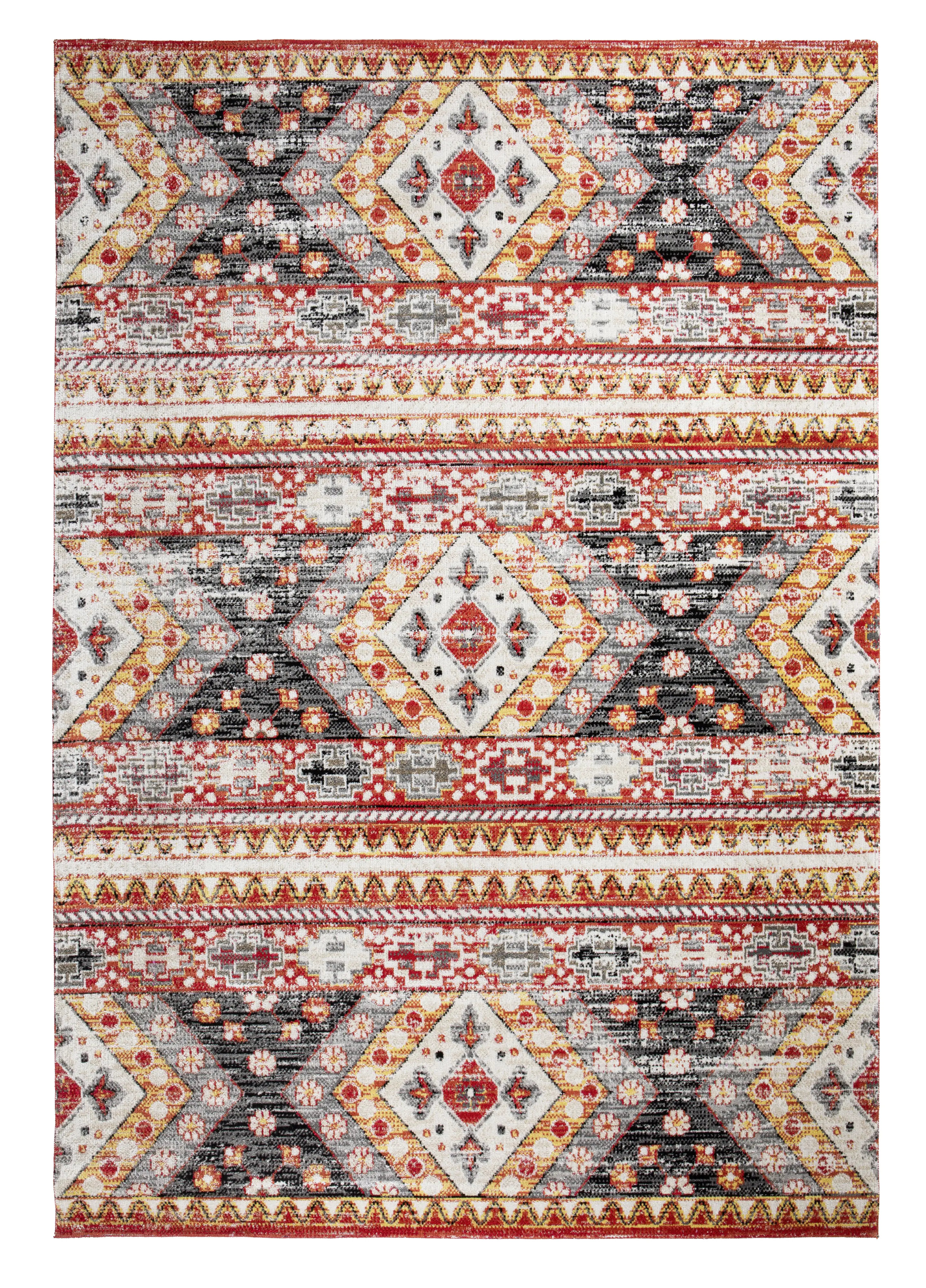 Andiamo In- und Outdoorteppich Bonnie multicolor grau-rot, 160 x 230 cm