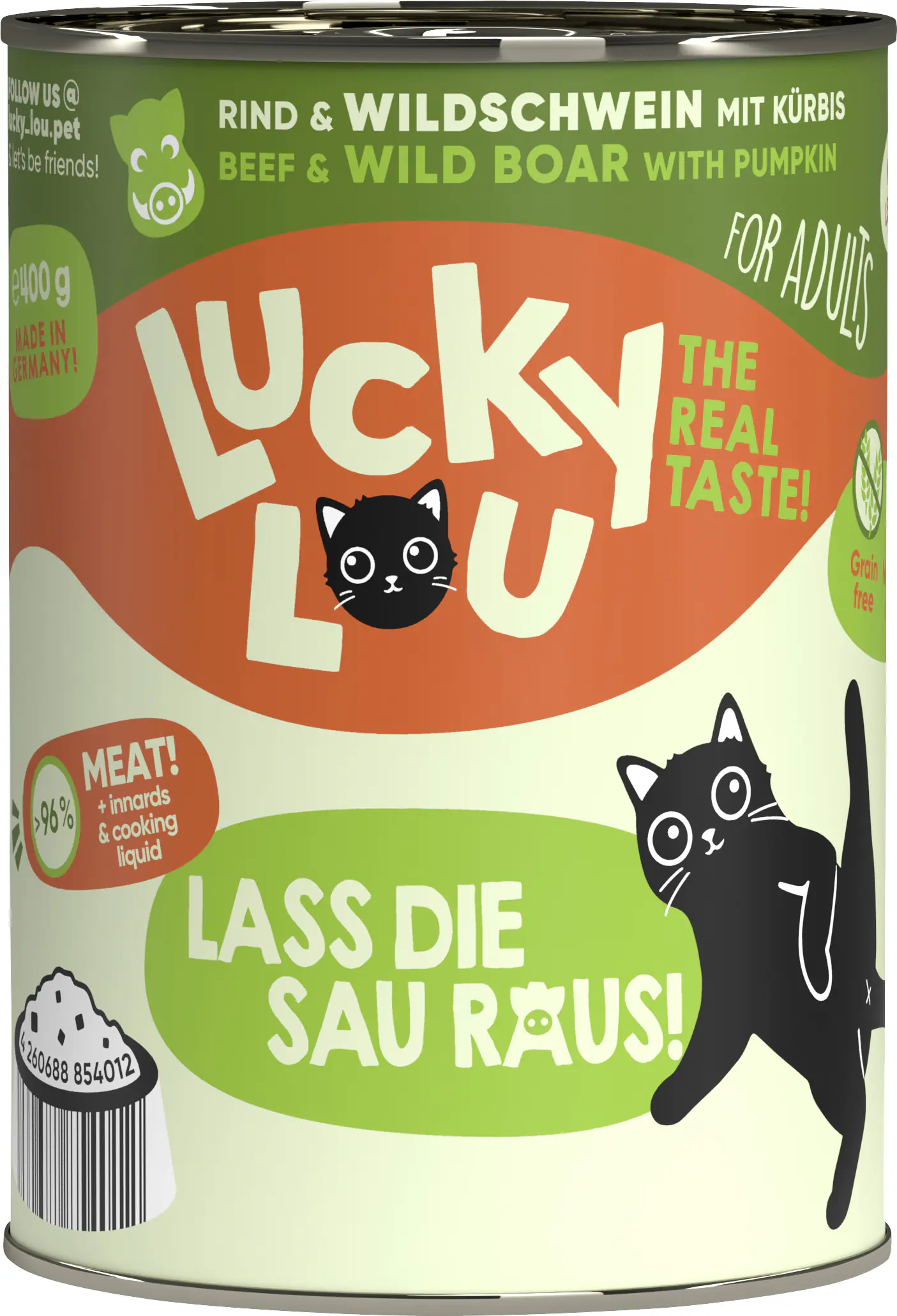 Lucky Lou Lifestage Adult Rind und Wildschwein 400g