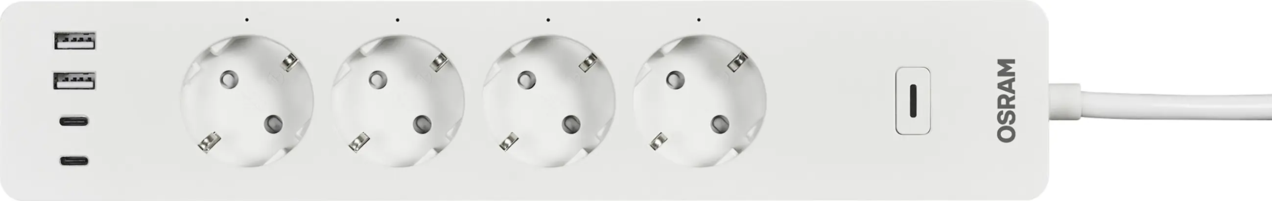 Osram Steckdosenleiste 4-fach SMART+ WiFi Multipower Socket EU Weiß