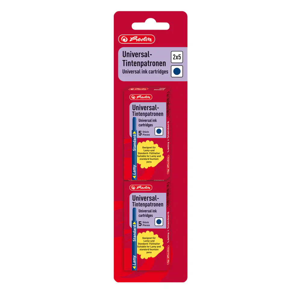 herlitz Tintenpatronen Universal blau 2 x 5 Stück