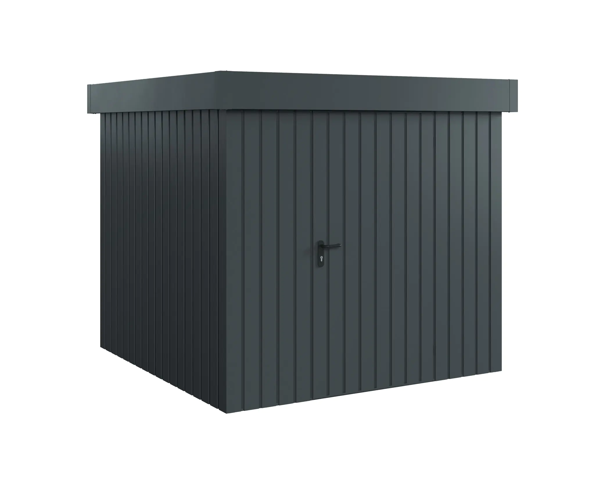 EcoStar Metallgerätehaus Euroline EFD5 anthrazit 214 x 214 cm 1-flg.