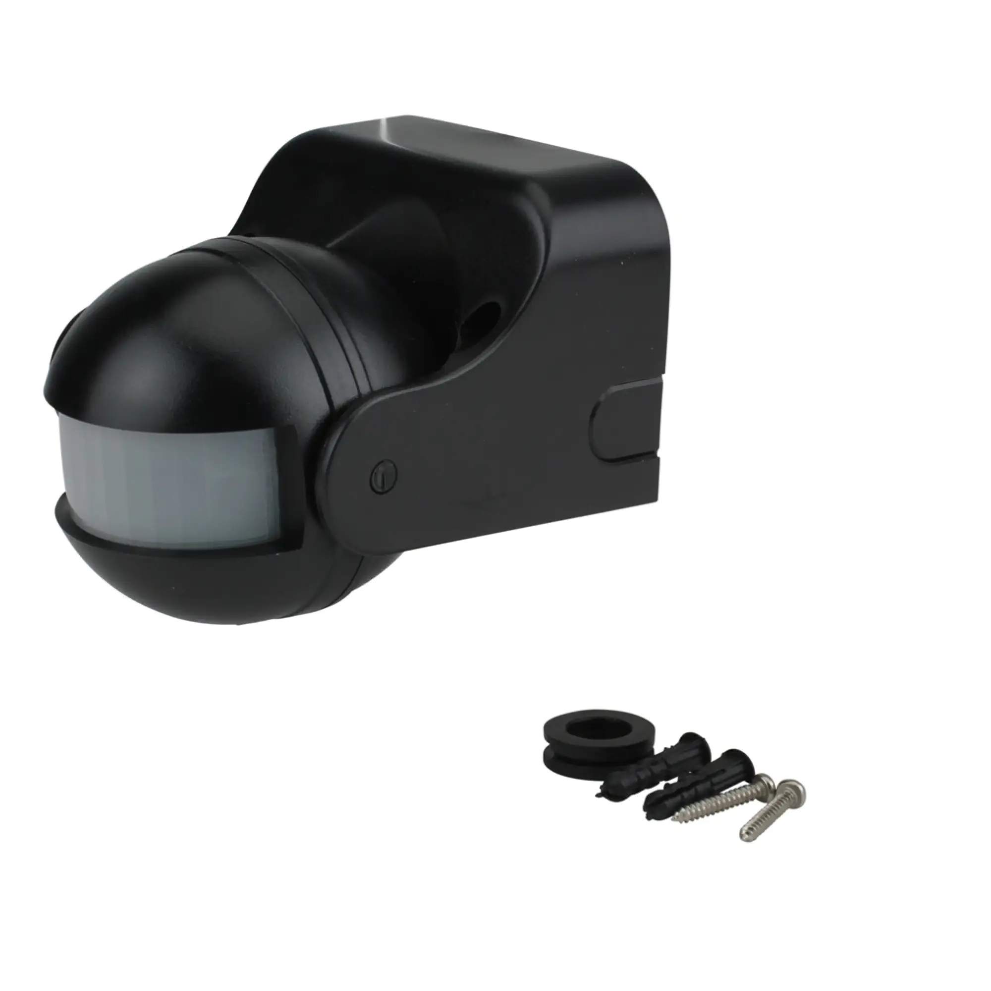 Unitec Bewegungsmelder schwarz für bis zu 1200 Watt, 180 Grad, IP44
