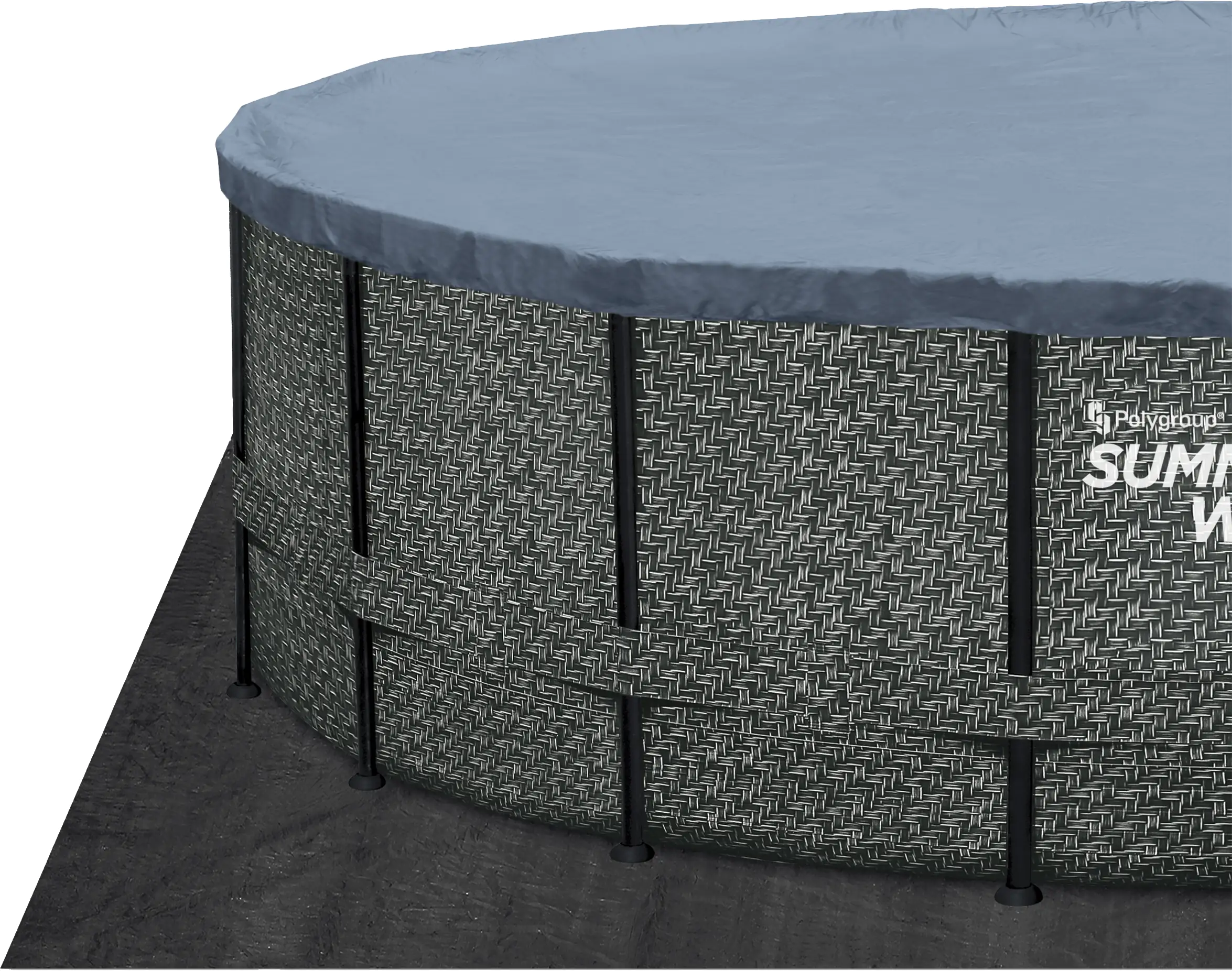 Summer Waves Pool Frame Dark Herringbone Print Elite 5,49 m x 1,22 m