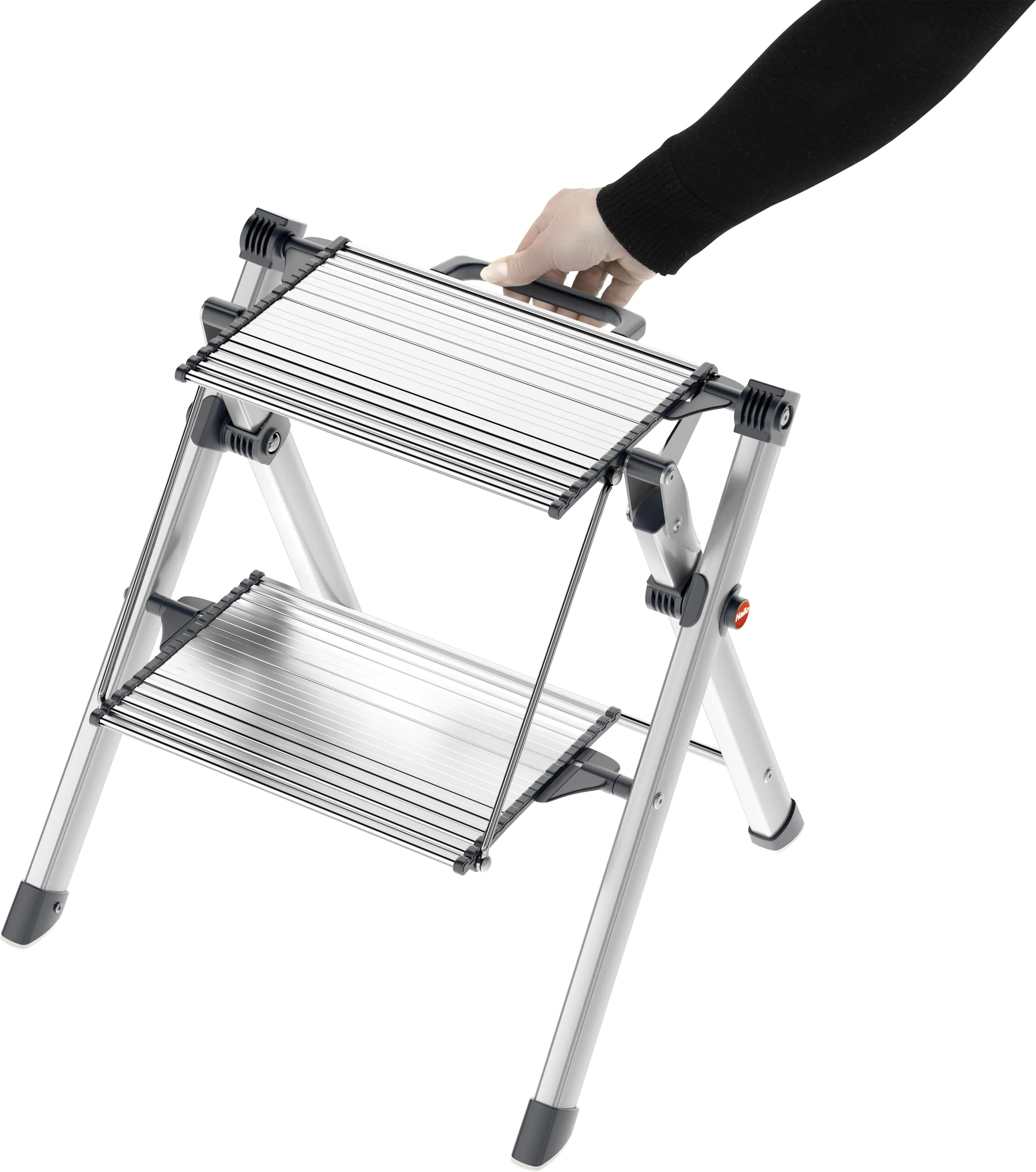 Hailo Aluminium-Komfort-Trittleiter MK80 ComfortLine 2,44 m