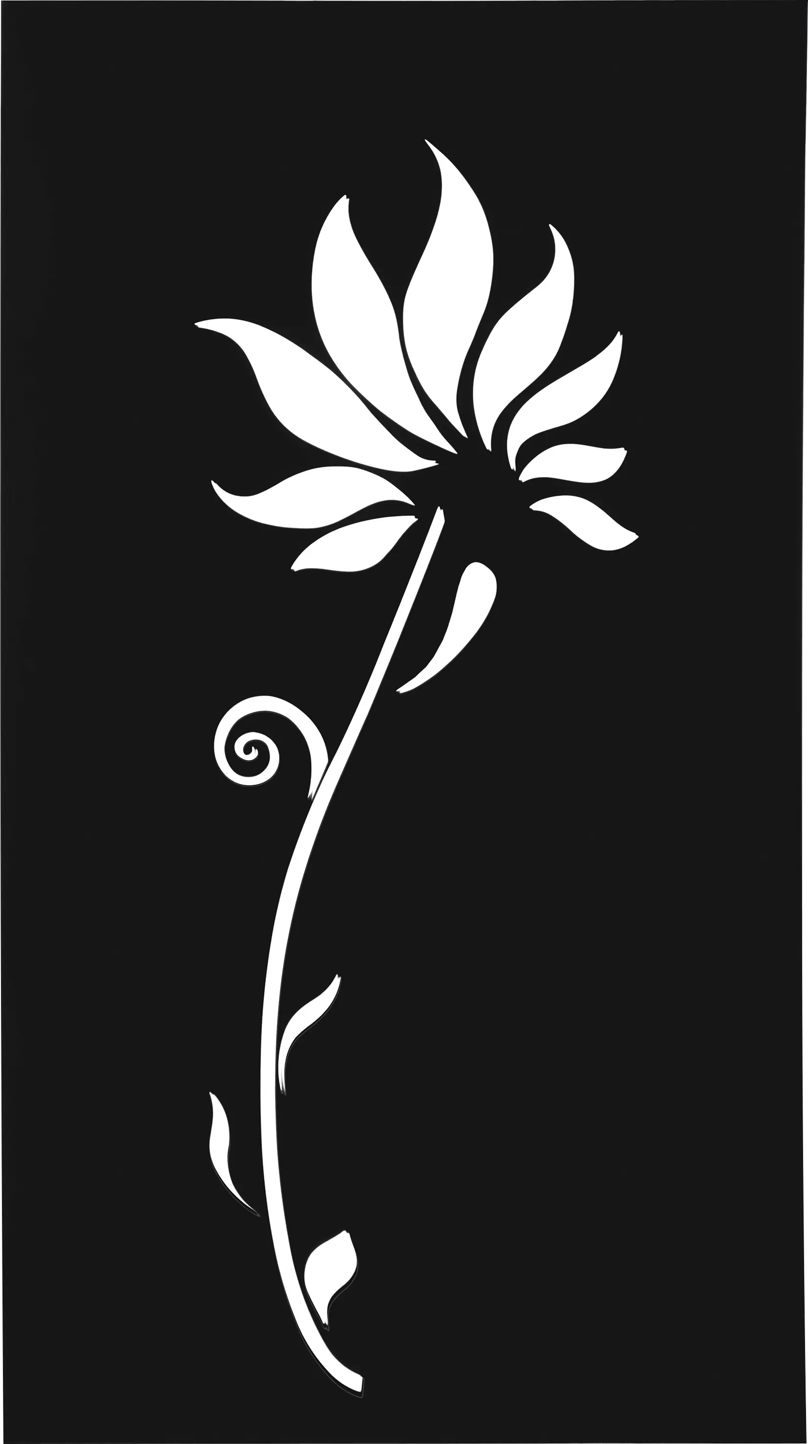 Floraworld Sichtschutz Garten Dekor Lilie 158 x 90 cm anthrazit