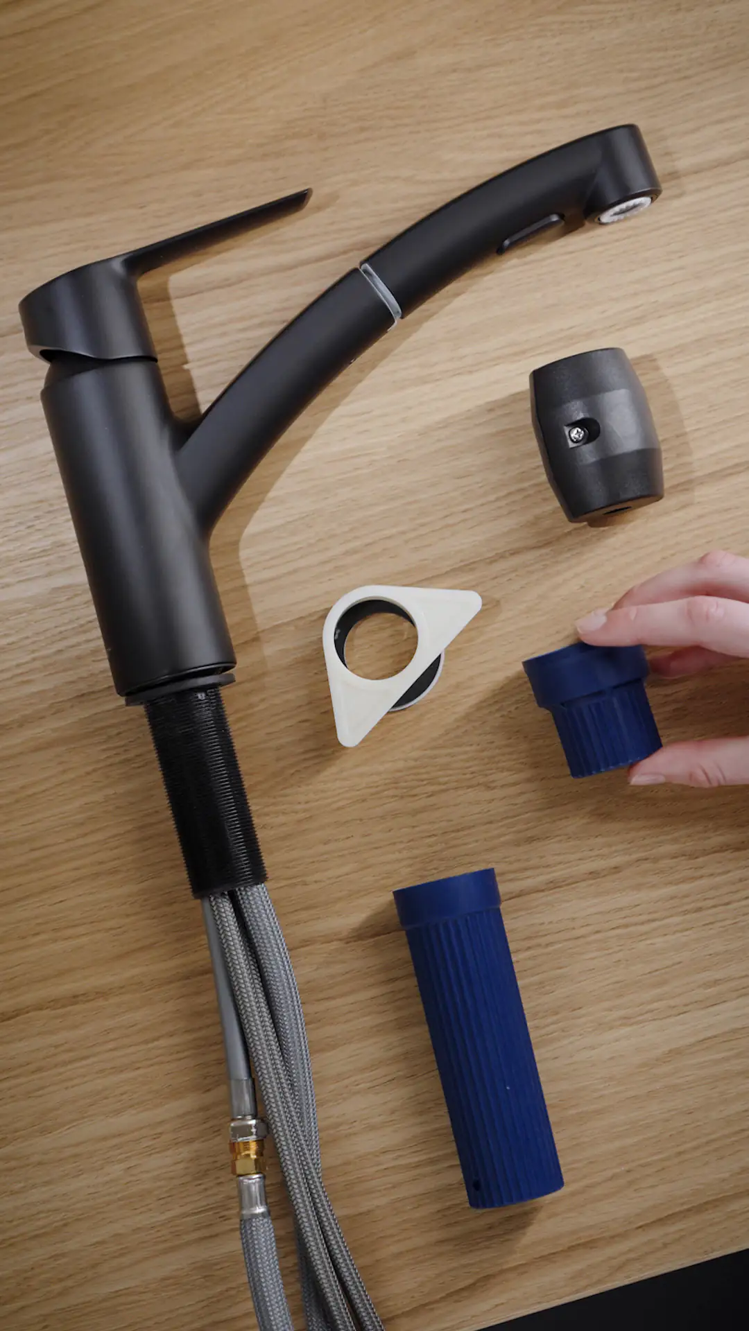 Grohe Quickfix Küchenarmatur START schwarz matt mit Handbrause