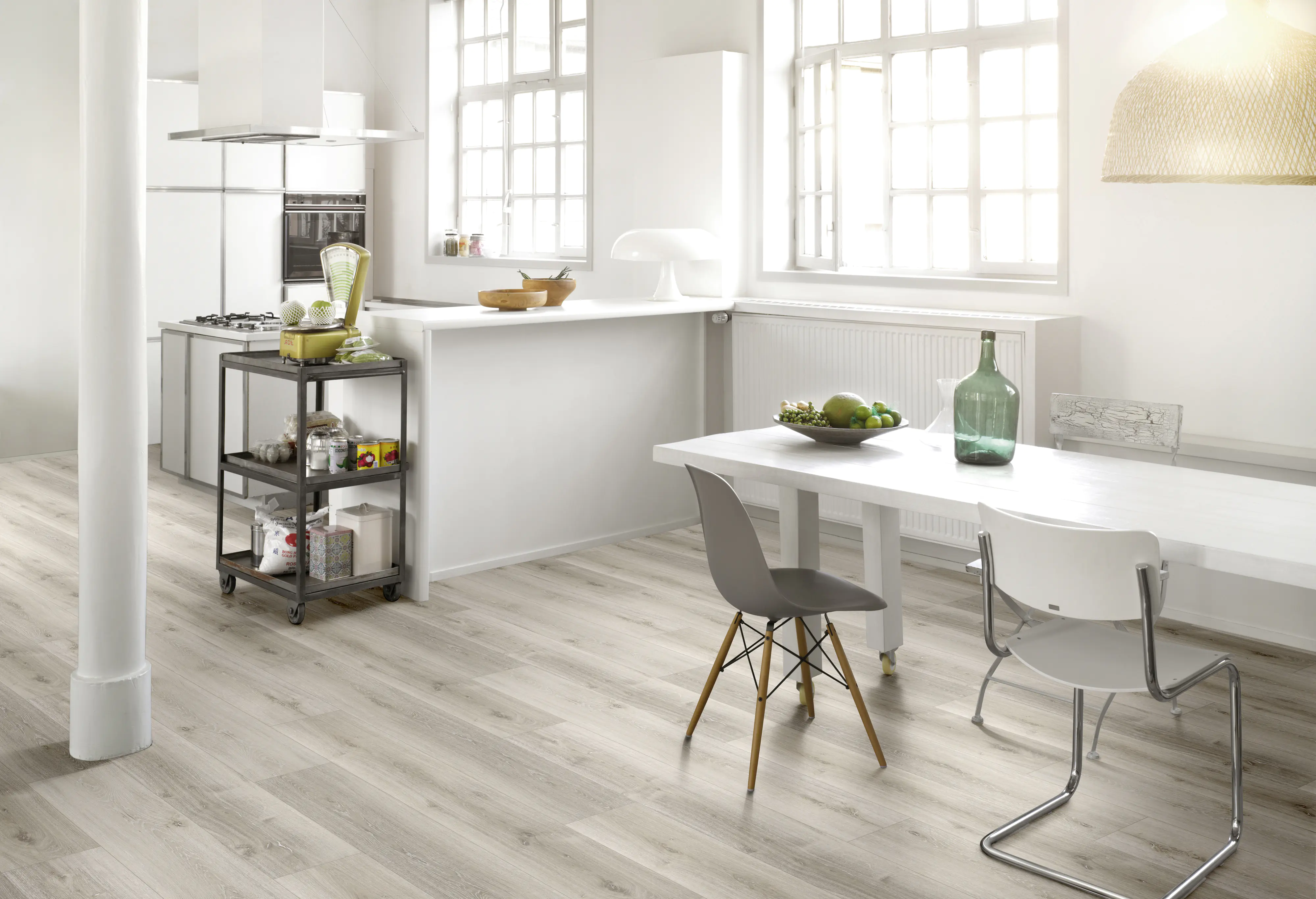 Parador Vinylboden Basic 5.3 Eiche grau geweisst