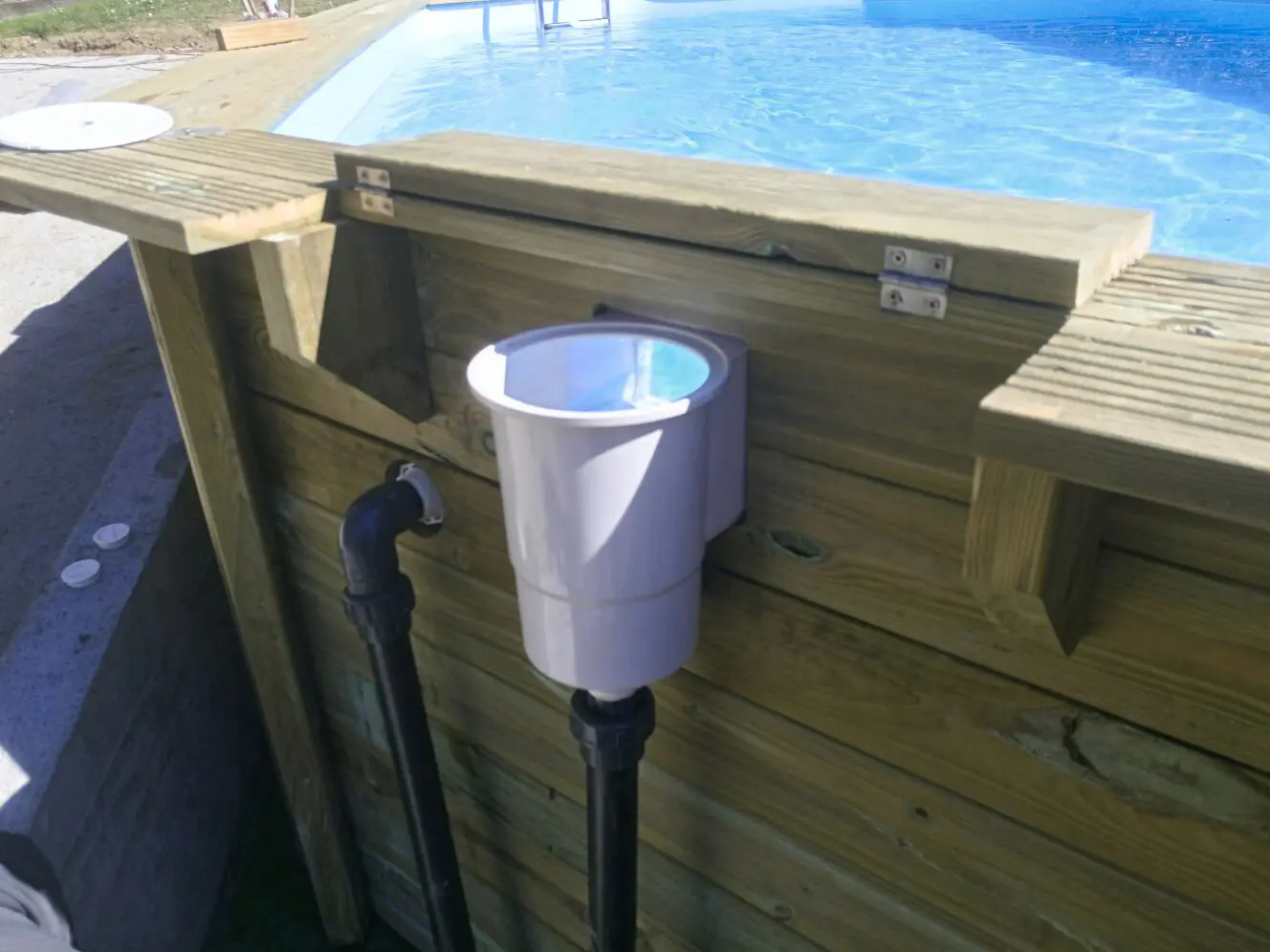 Gre Holzpool Safran 2 Komplettset oval 620 x 395 x 136 cm natur