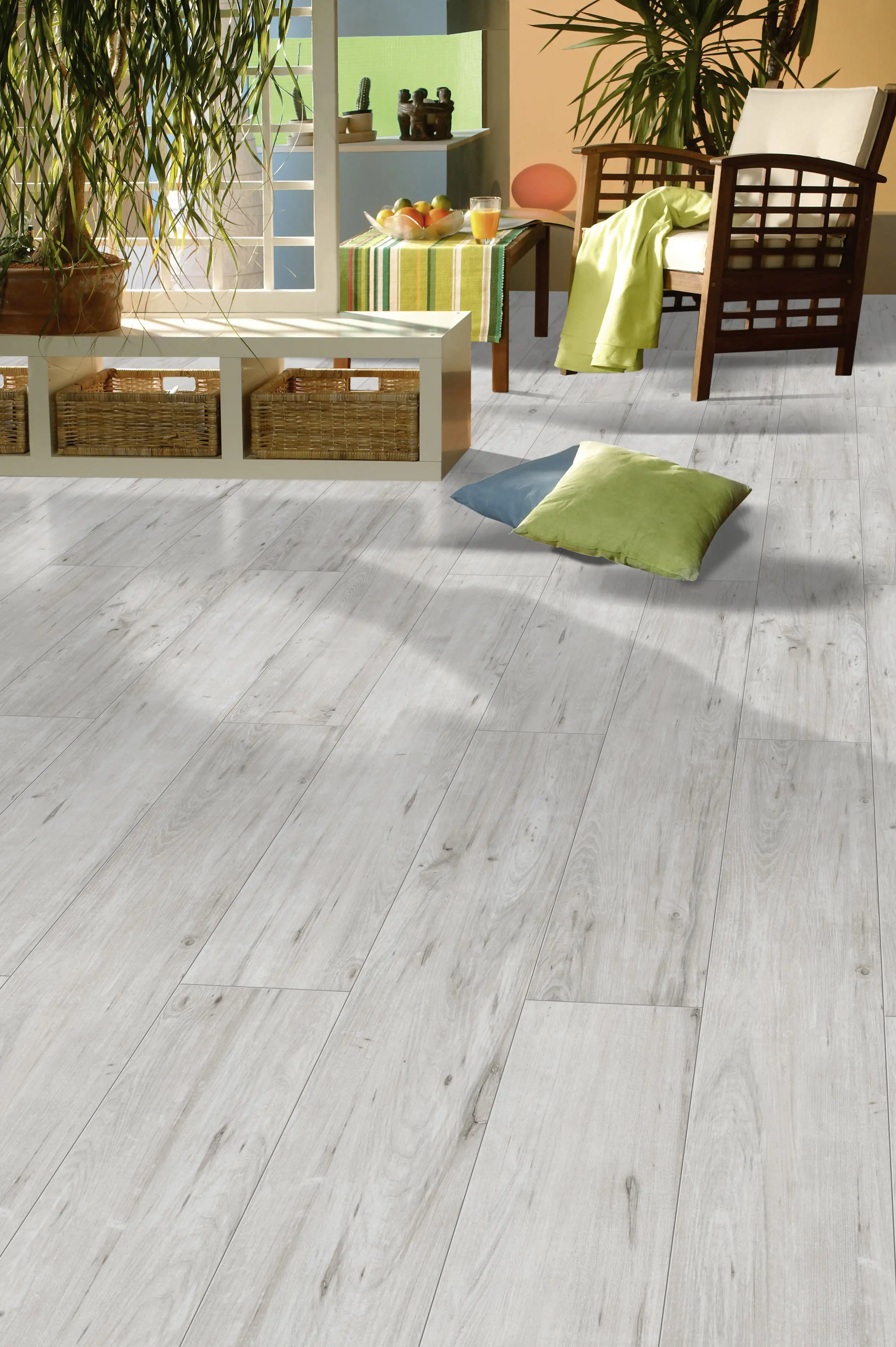 Classen Laminat 7 mm 4V 128,6 x 19,4 cm 7 mm Eiche grau rustikal