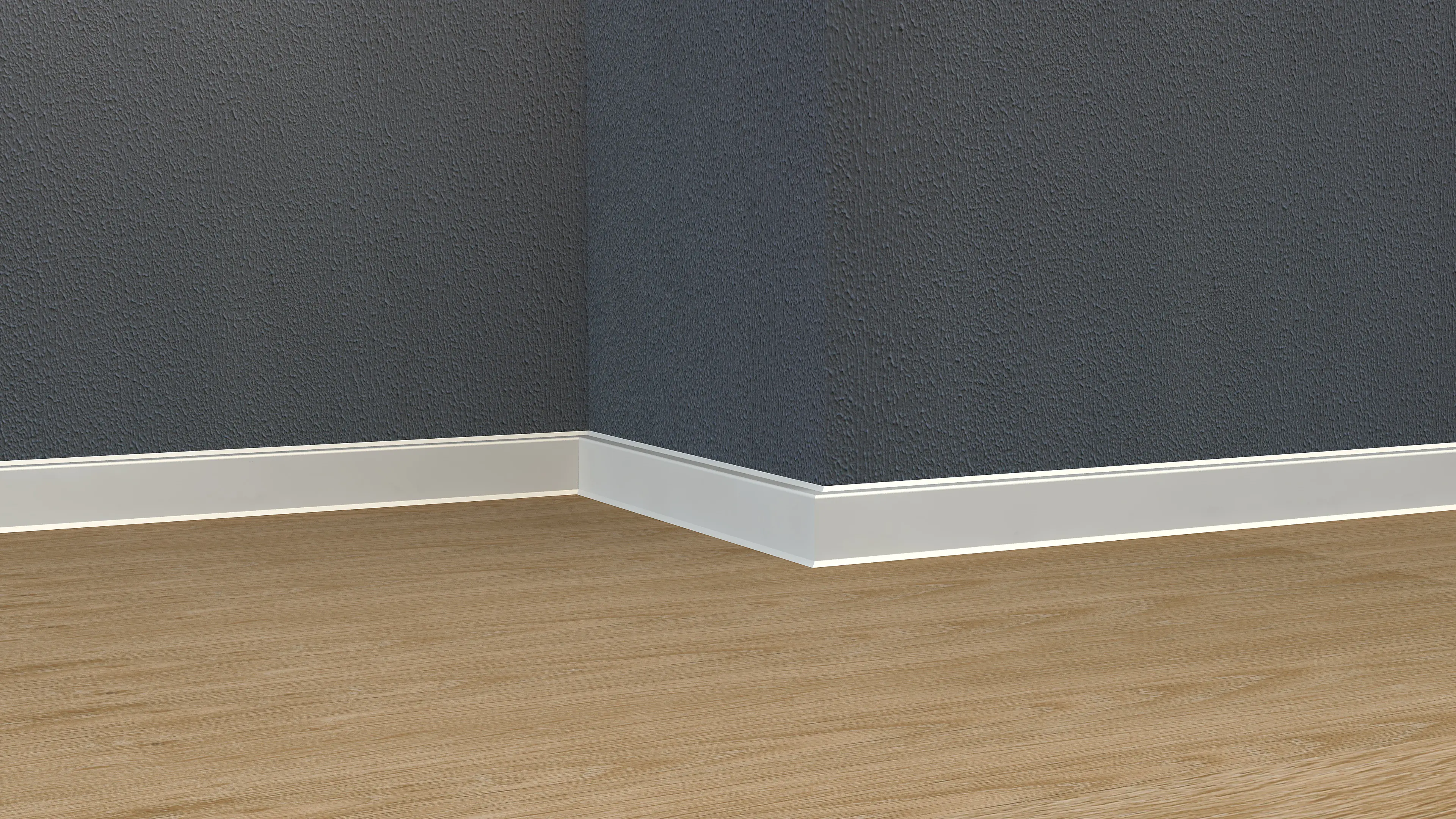 Neuhofer Fußleiste MDF 240 cm x 40 x 13 mm weiß 