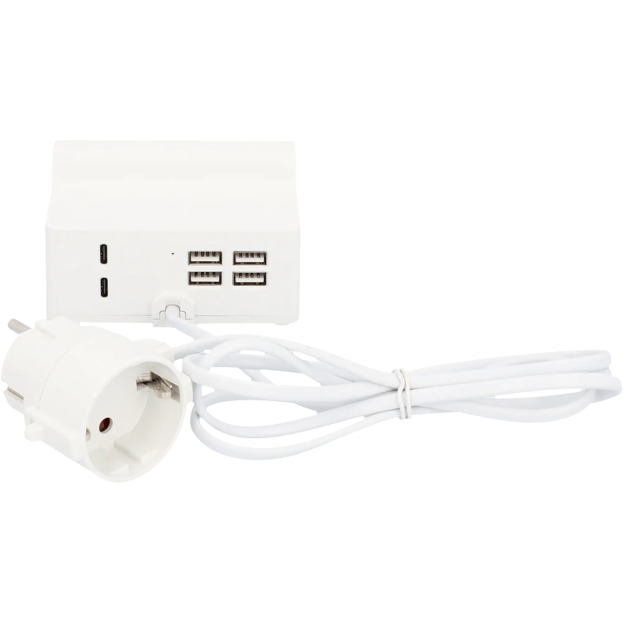Unitec USB Ladestation A + C mit Halter, 4+2