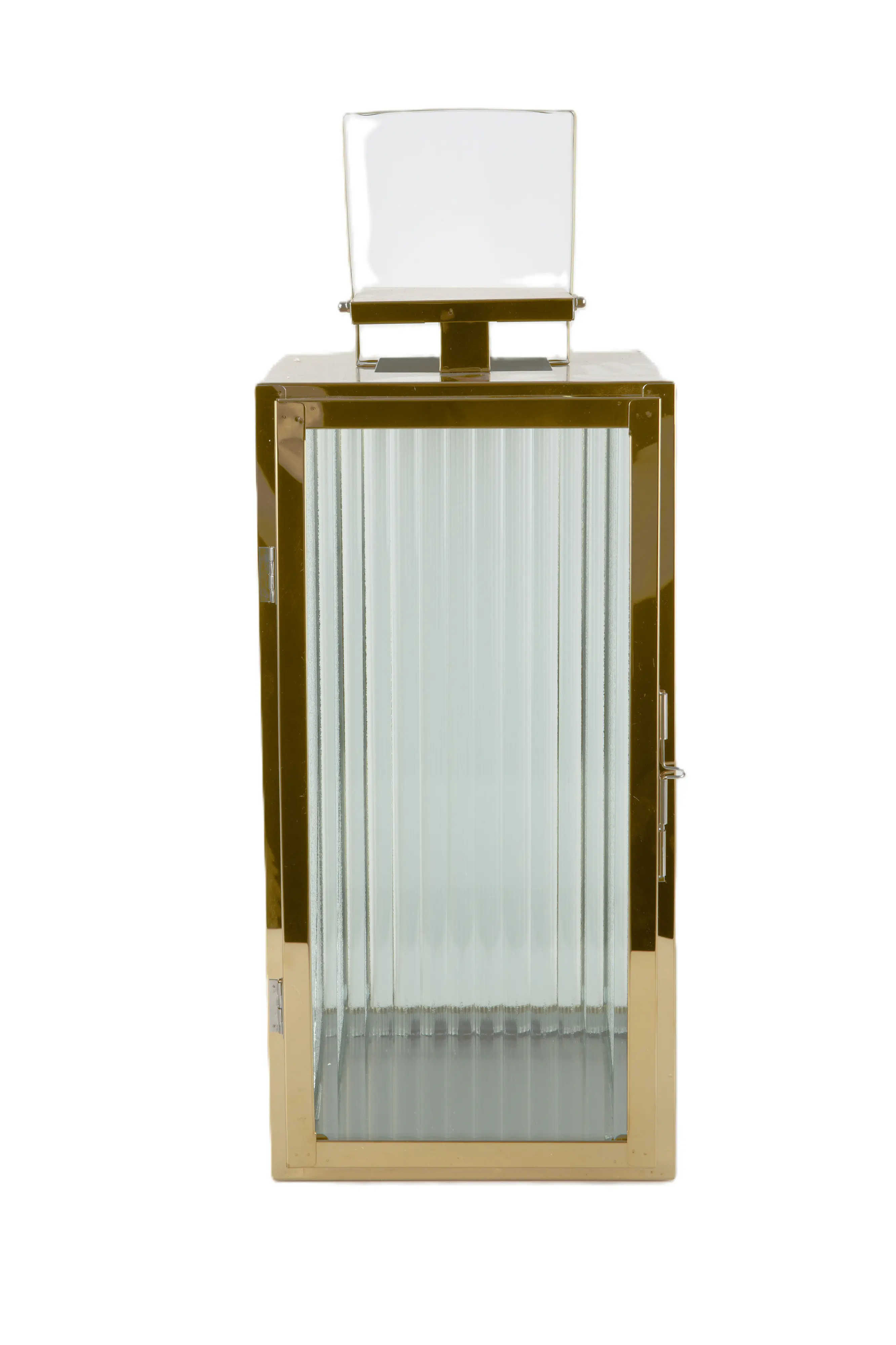 TrendLine Deko Laterne Edelstahl 18 x 19 x 39 cm gold