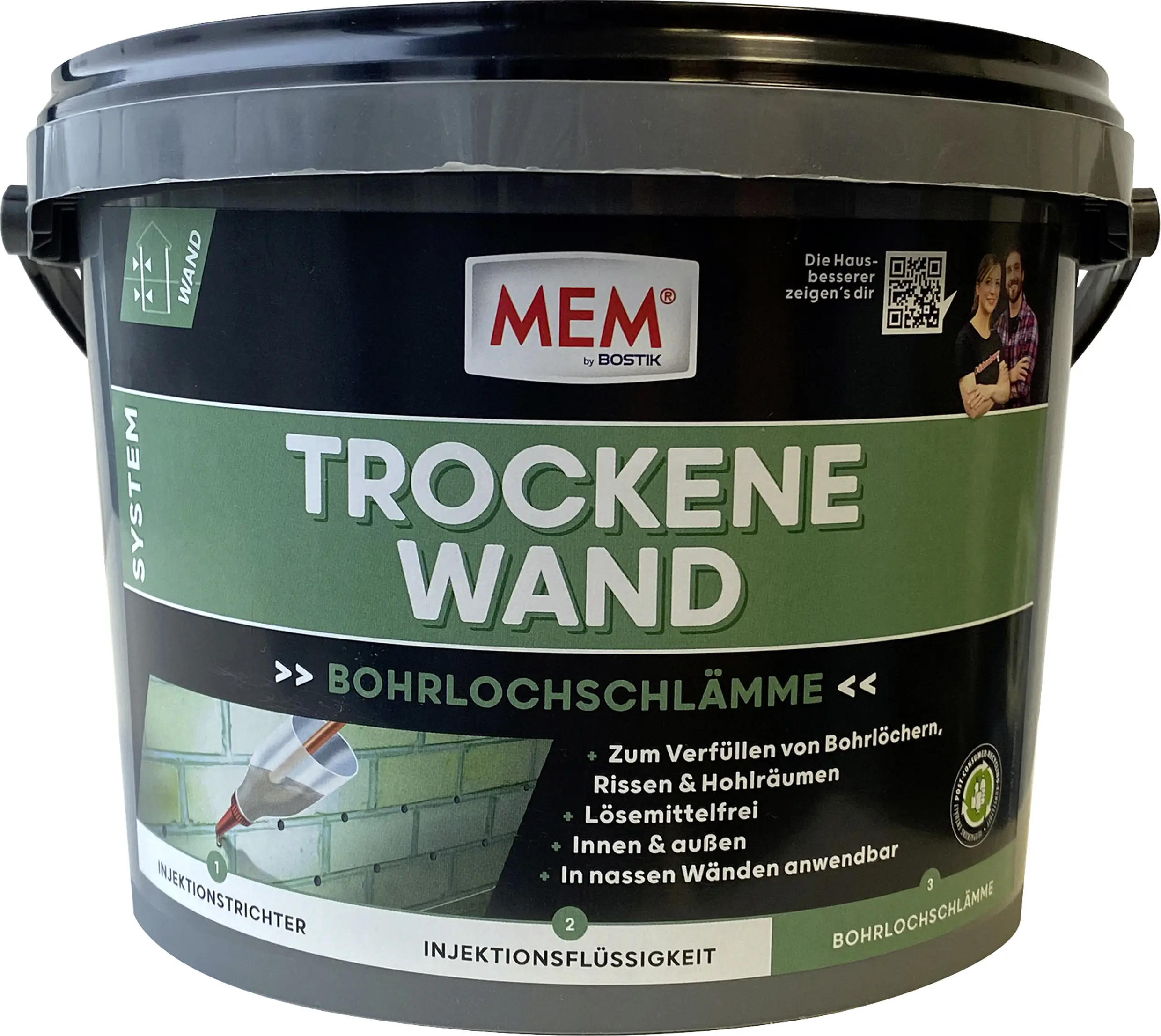MEM Trockene Wand Bohrlochschlämme 2,5 kg
