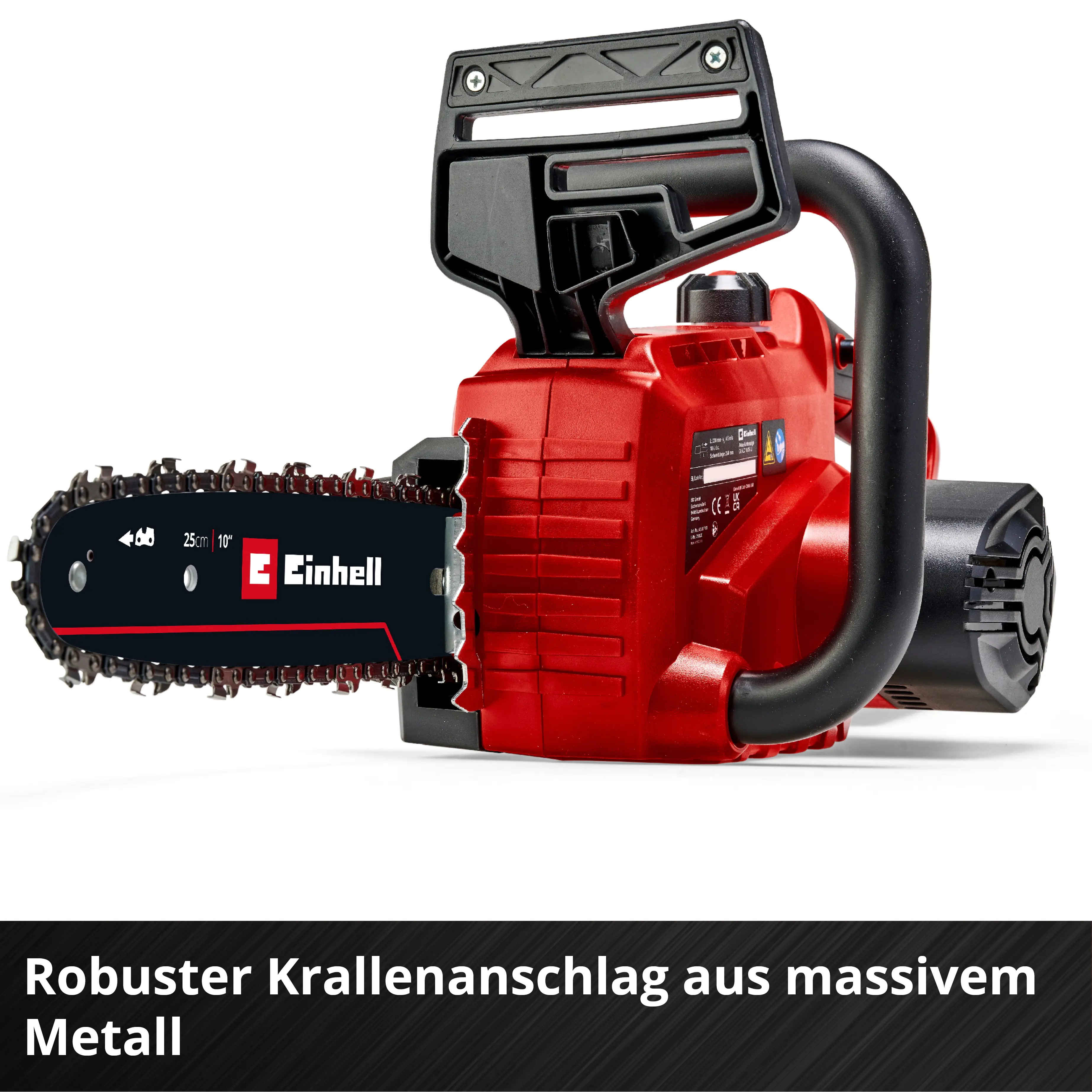 Einhell Akku-Kettensäge GE-LC 18/25-1 Li Kit 25 cm Schwertlänge mit 3,0 Ah Akku
