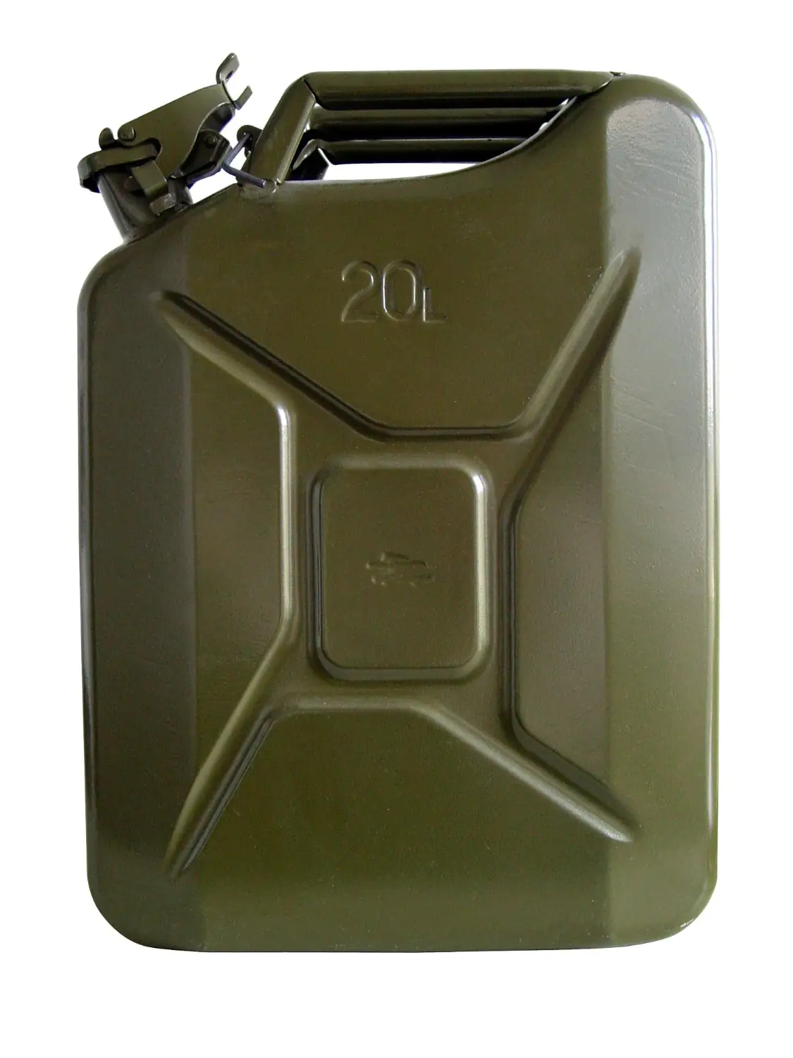 Unitec Benzinkanister 20 Liter  Stahlblech olivgrün