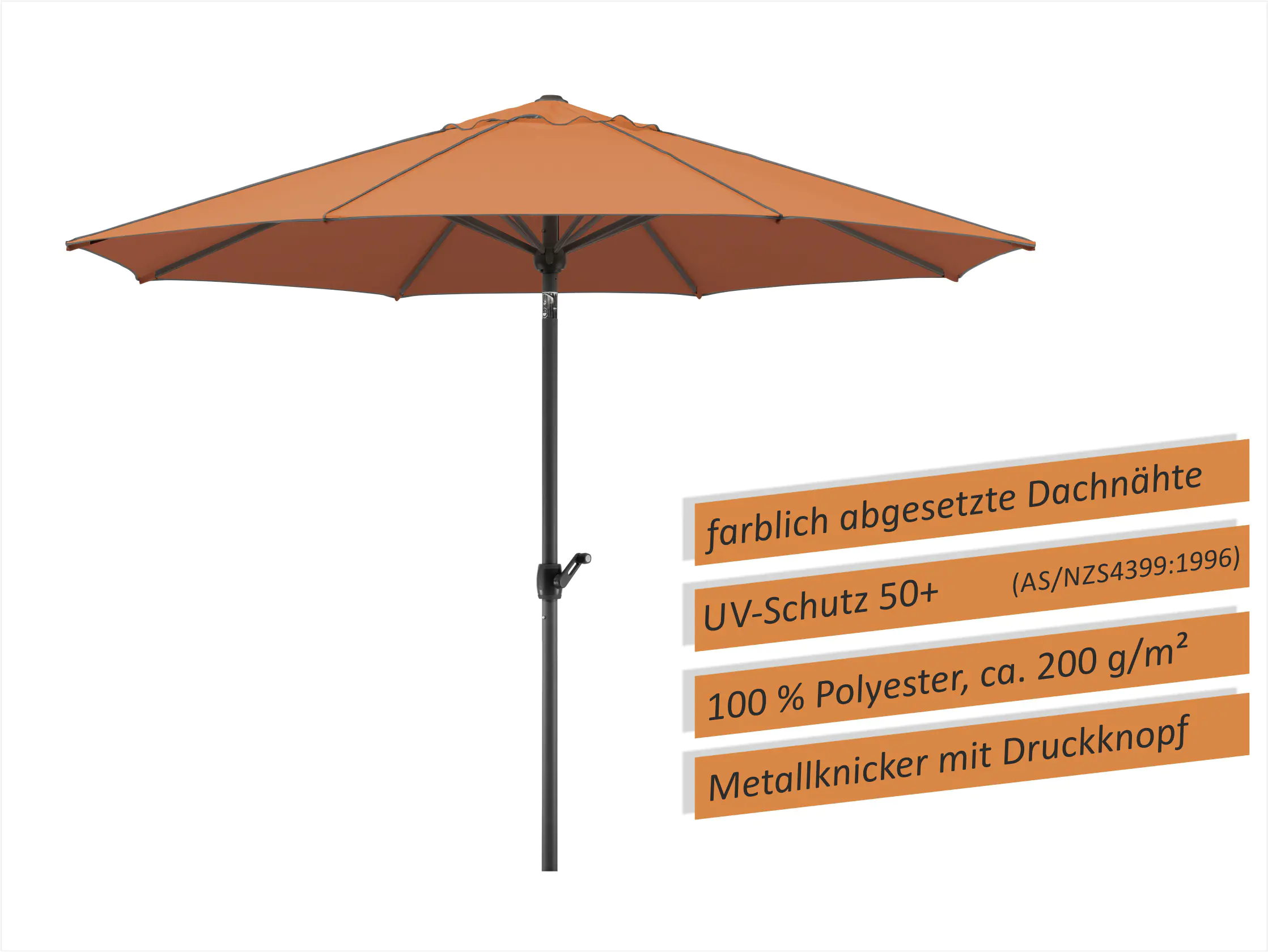 Schneider Sonnenschirm Adria terracotta Ø 300 cm