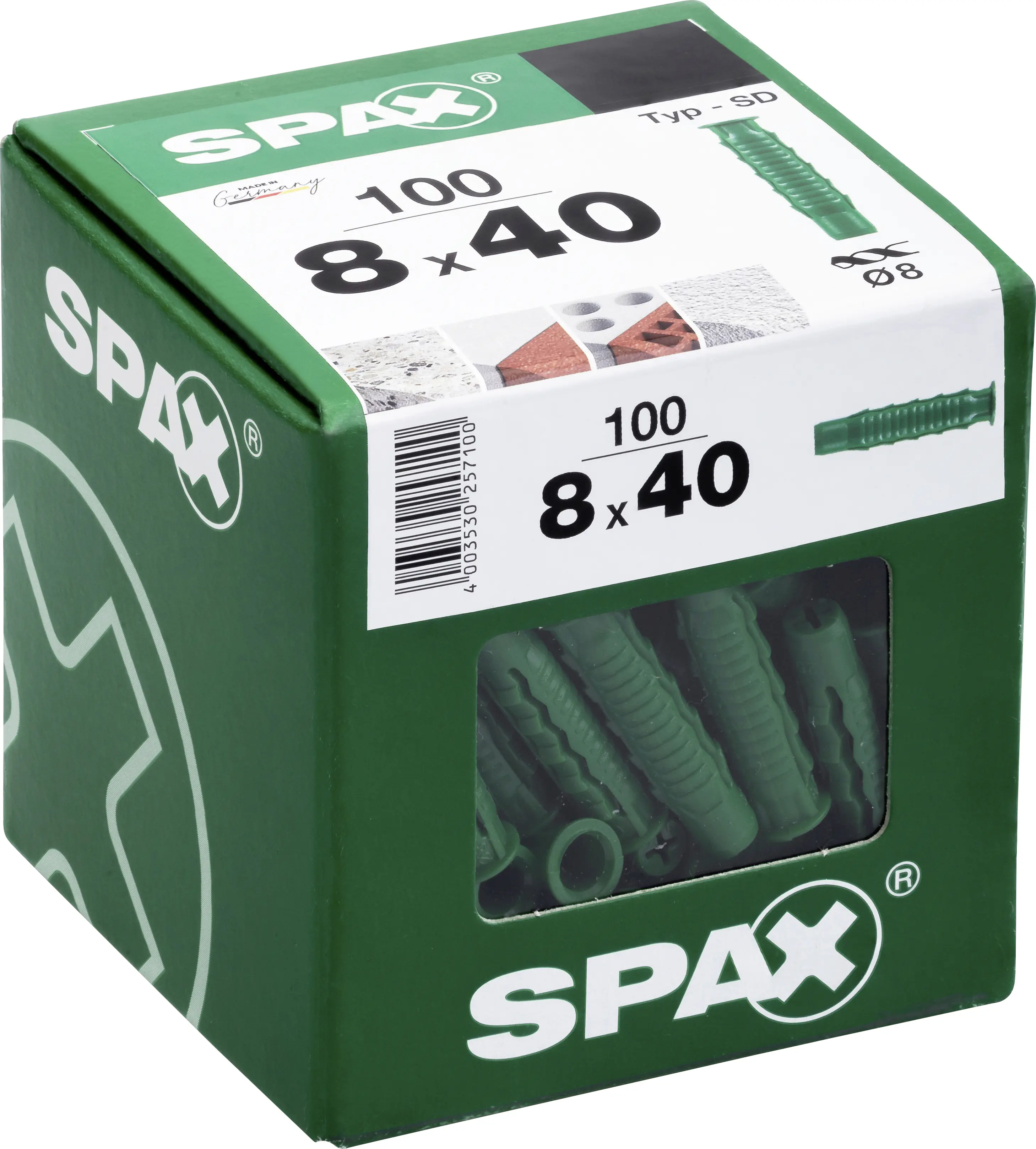 Spax Spreizdübel 8.0 x 40 mm - 100 Stück
