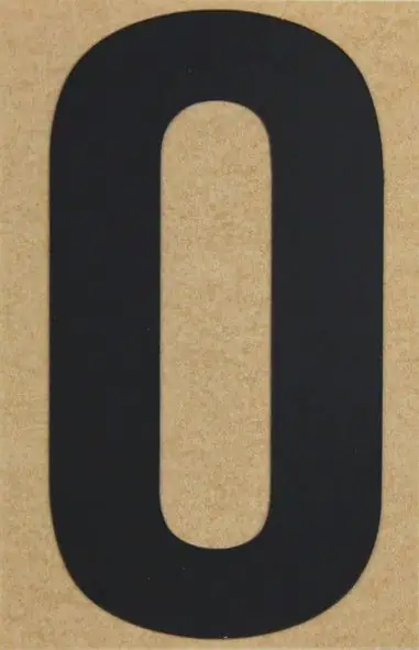 Conacord Klebezahl "0" 65 x 100 mm