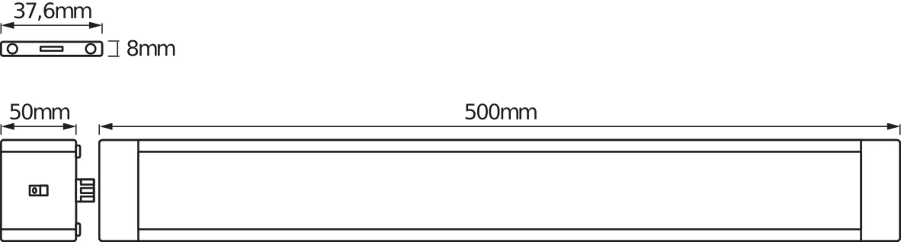 Ledvance LED Unterbauleuchte Cabinet Slim Sensor 500mm