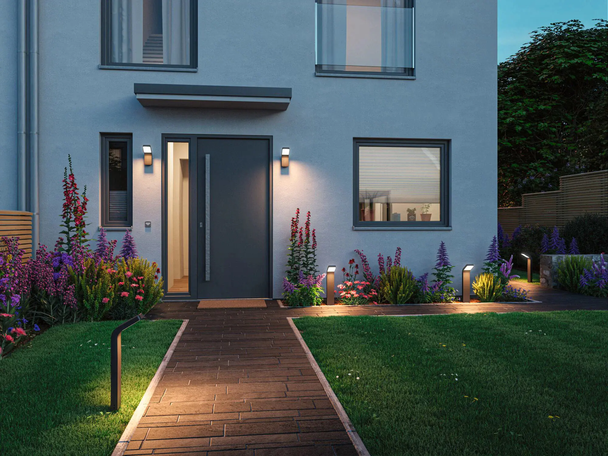 Paulmann LED-Gartenleuchte Kulma anthrazit