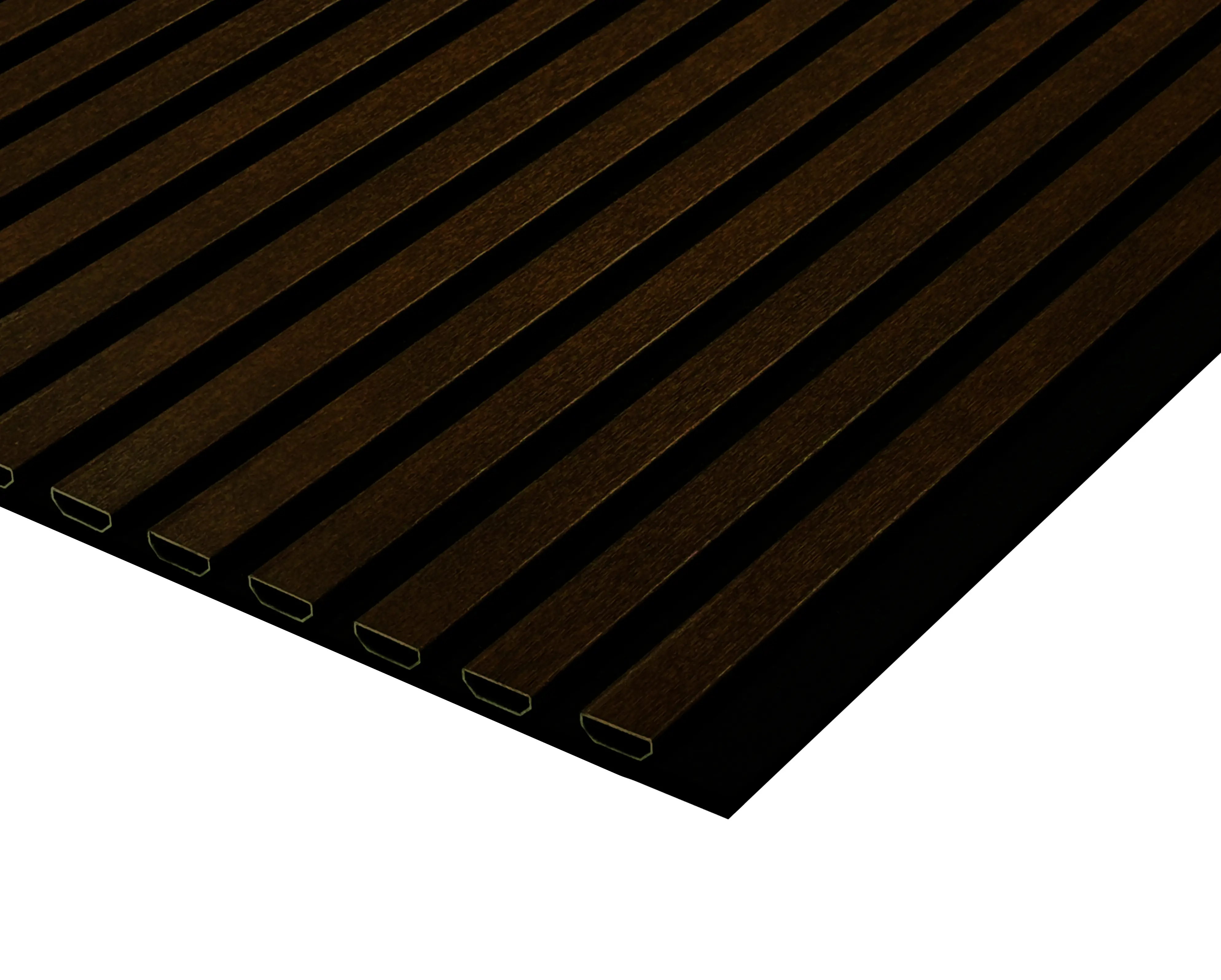Neuhofer Akustikpaneel Eiche foliert 240 x 56,5 x 1,7 cm braun medium