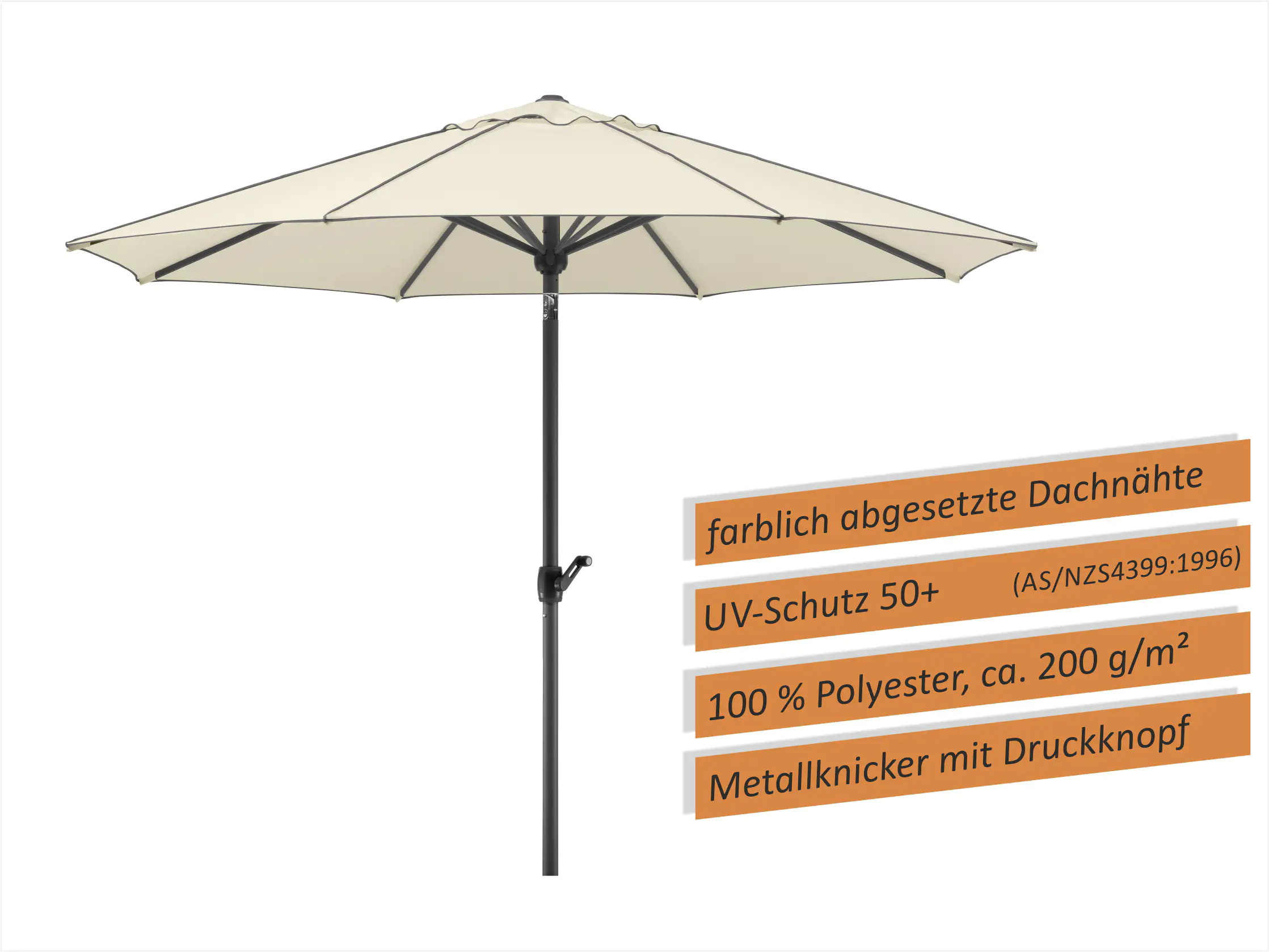Schneider Sonnenschirm Adria natur Ø 300 cm