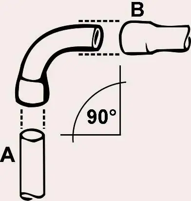 Cornat Bogen 90° / Ø 22 mm