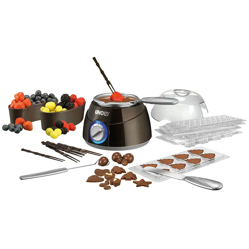 Unold Chocolatier 48667 Schokofondue 250 ml mit Zubehör