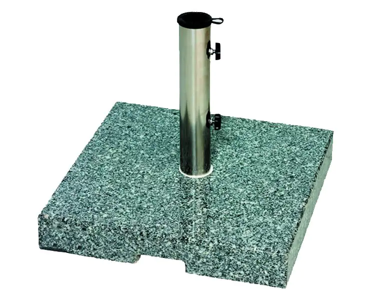 Siena Garden Granitständer eckig 45 kg, mit Griff und Rollen