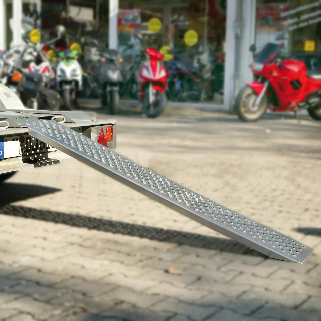 Unitec Auffahrrampe Alu 150x21,4cm 2 Stück je 200 kg