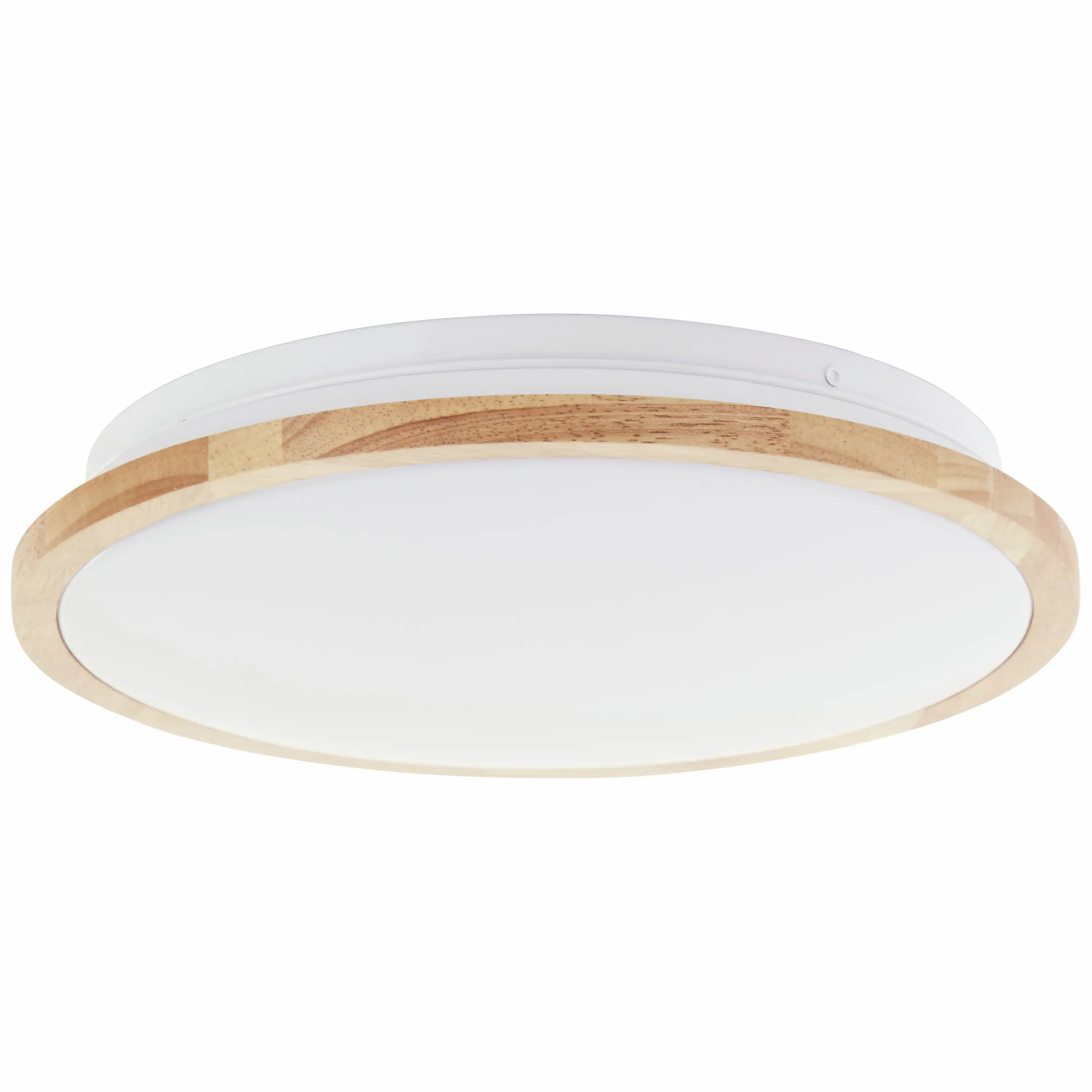 Brilliant LED Deckenleuchte Bario holz weiß 30 x 5,5 cm 18 W 