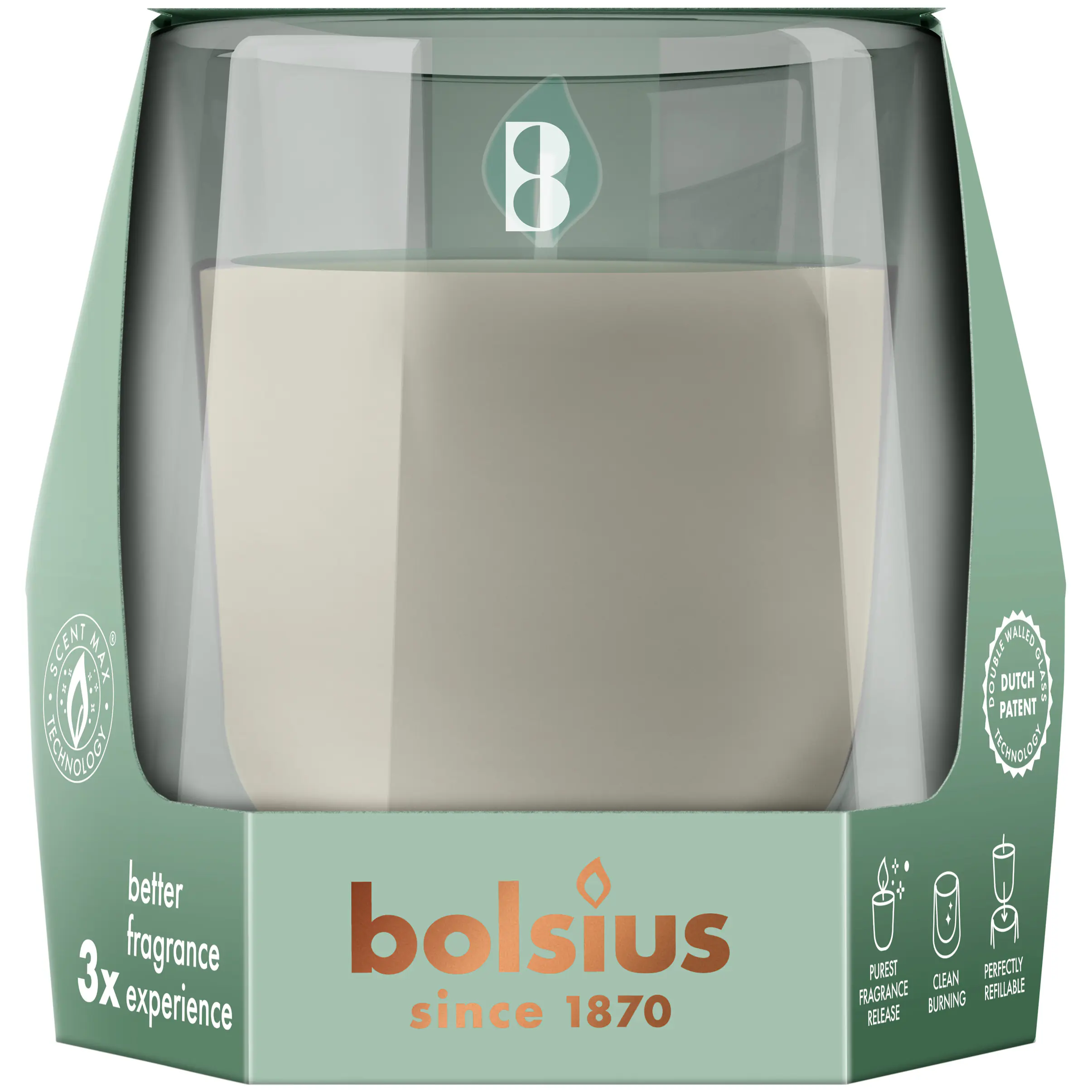 Bolsius Cleanlight Duftglas Starterkit zypresse & amber