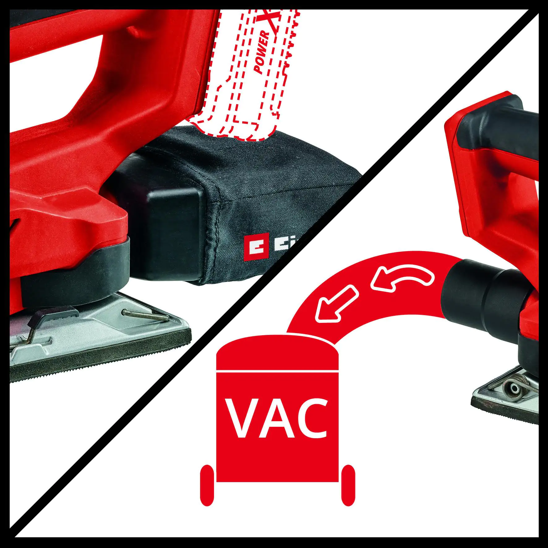 Einhell Akku-Schwingschleifer TE-OS 18/230 Li Solo 18 V